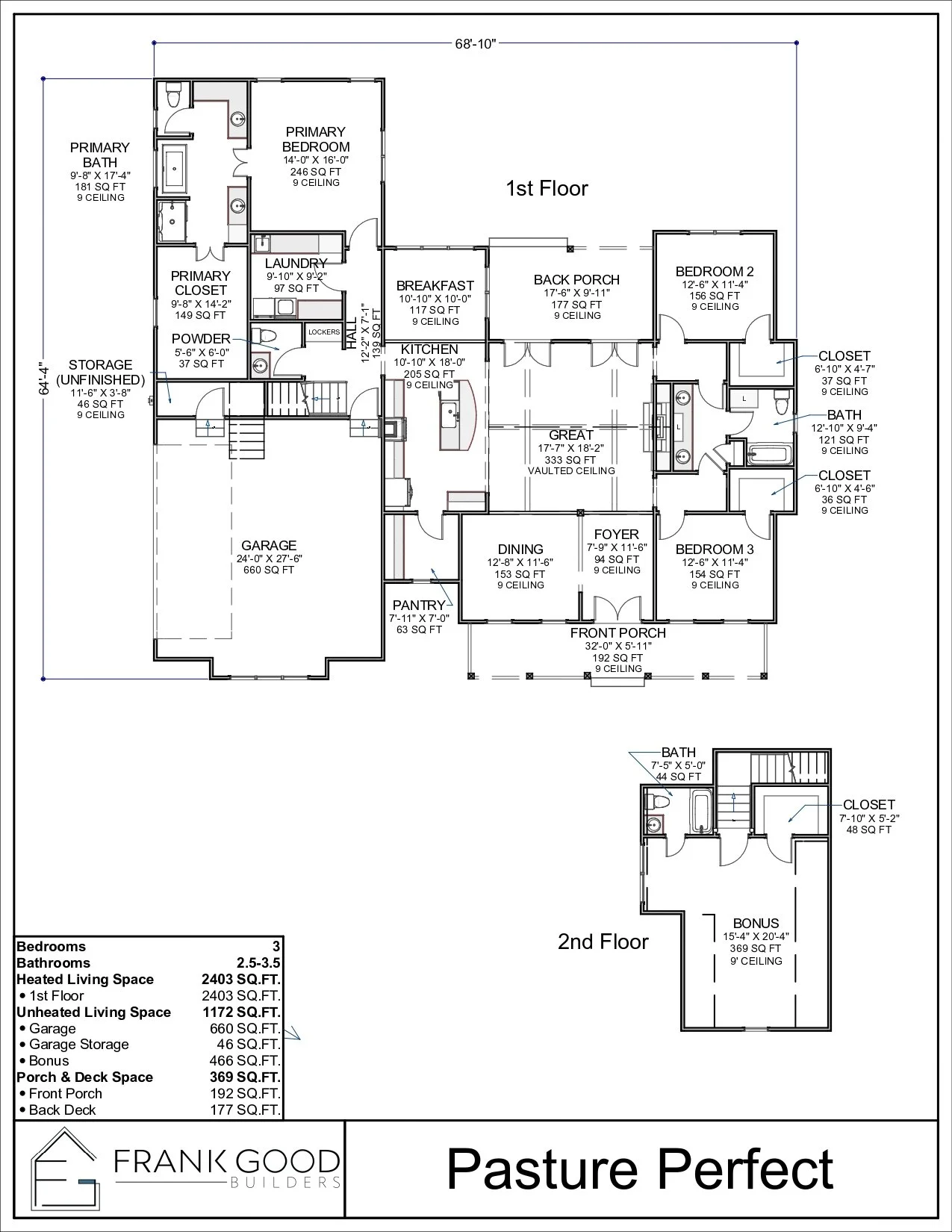 Pasture Perfect floor plan
