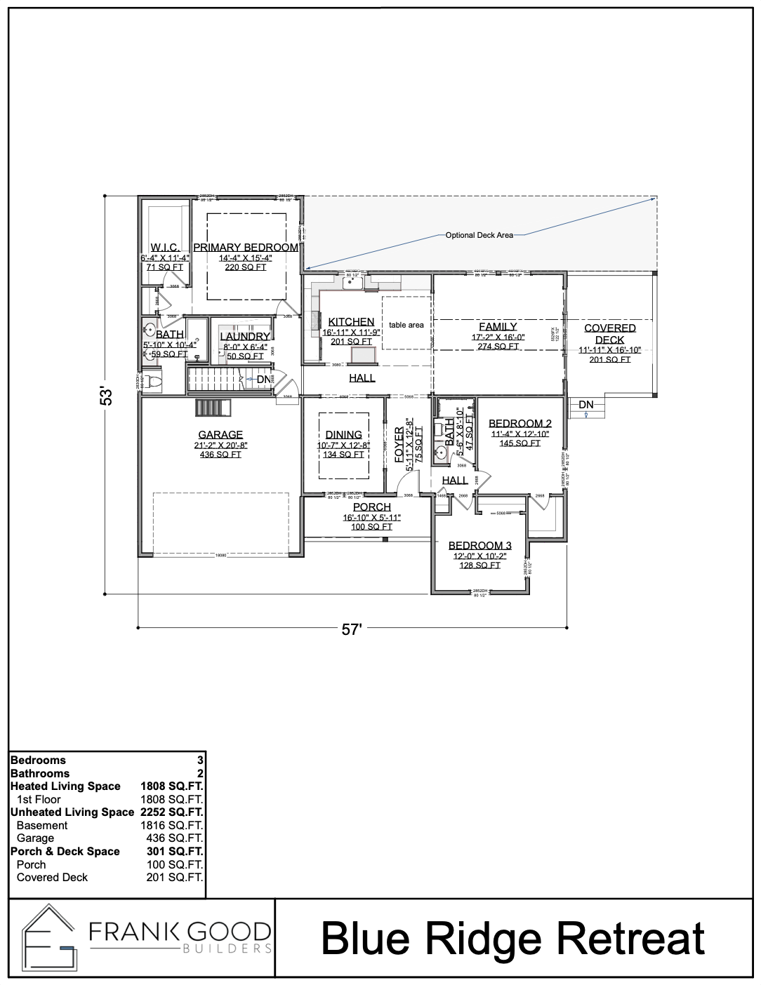 Blue Ridge Retreat floor plan