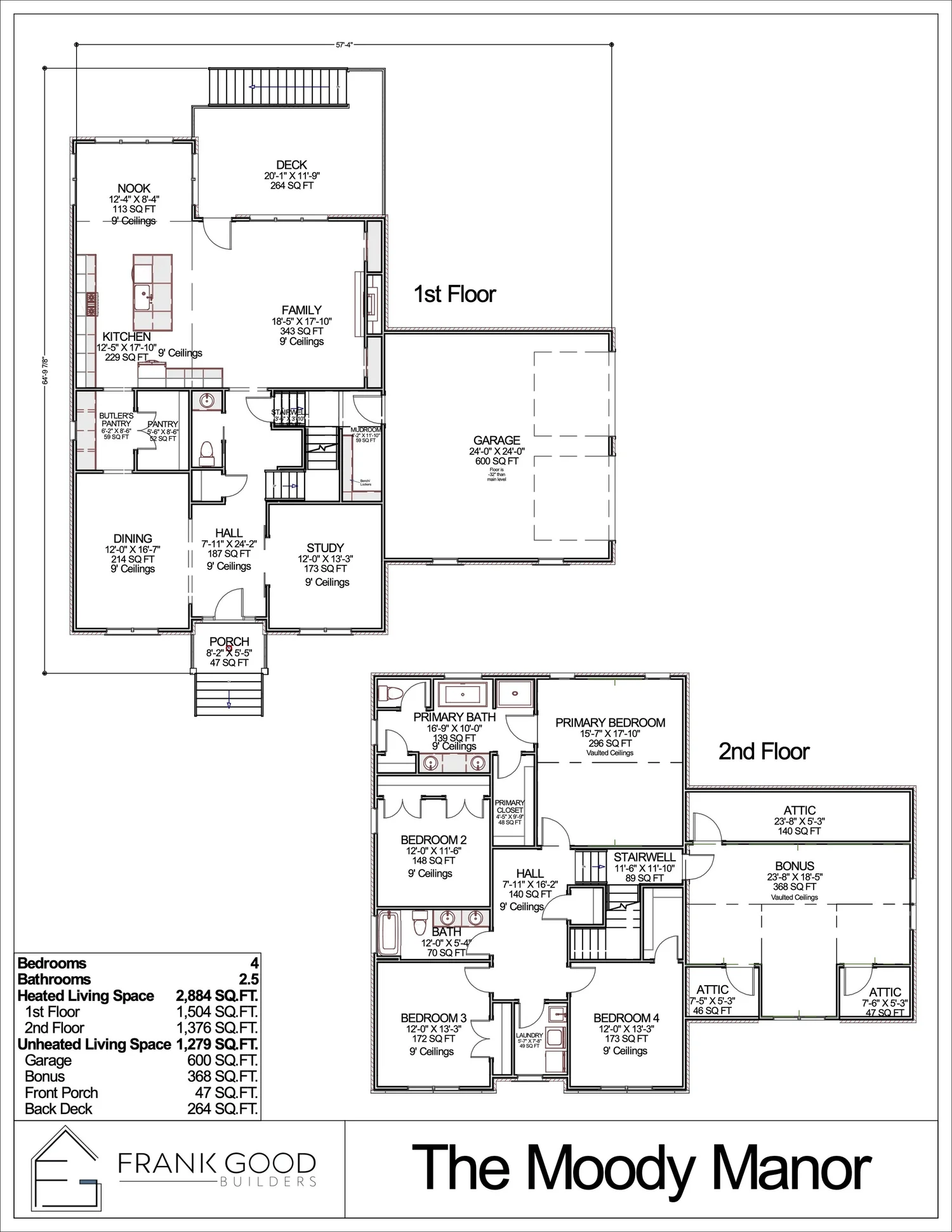 Moody Manor floor plan