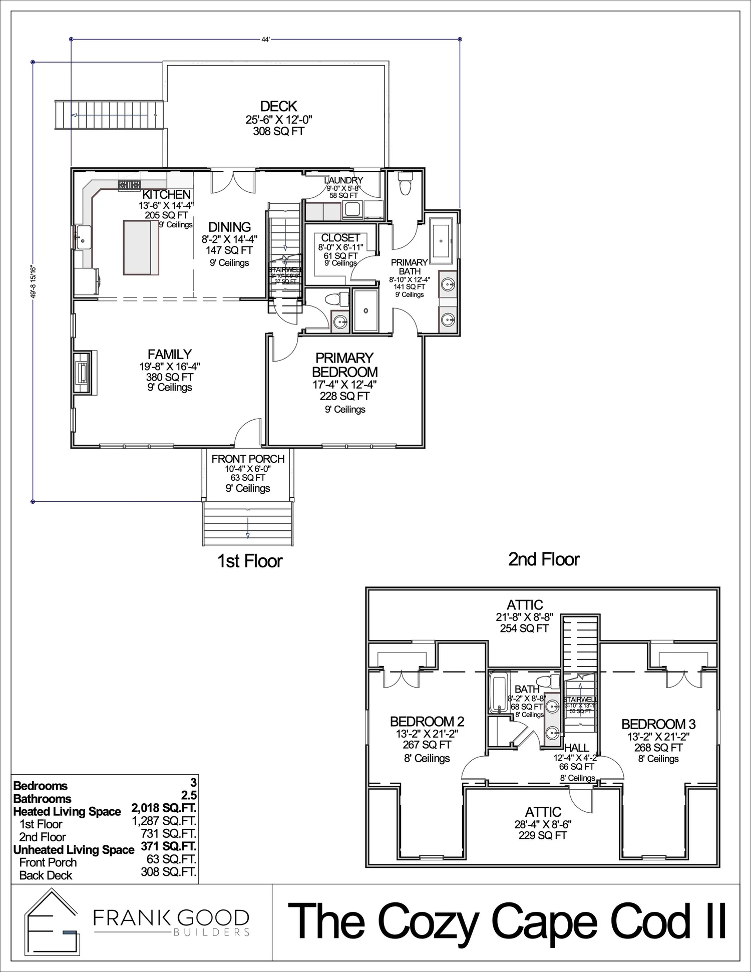 Cozy Cape Cod Ii floor plan
