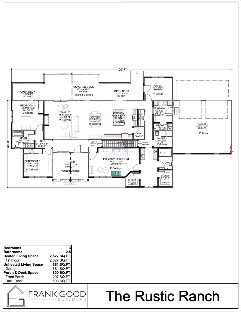 The Rustic Ranch floor plan