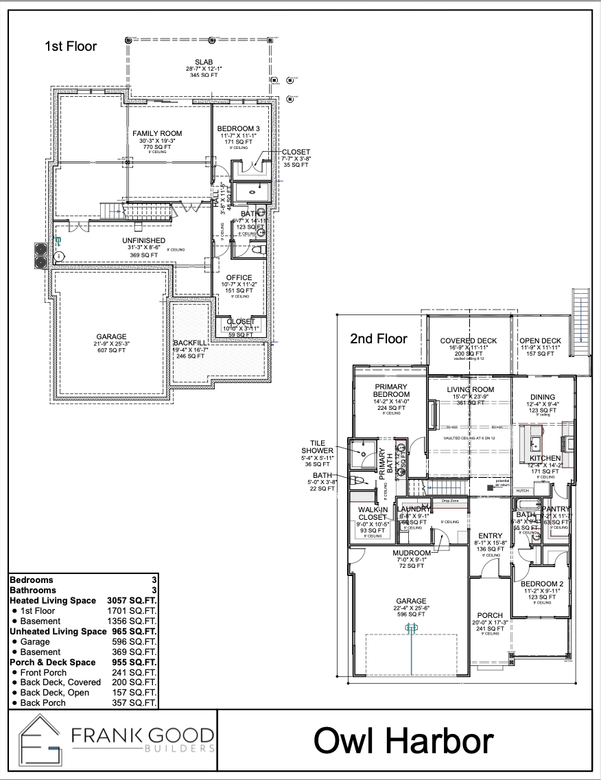 Owl Harbor floor plan