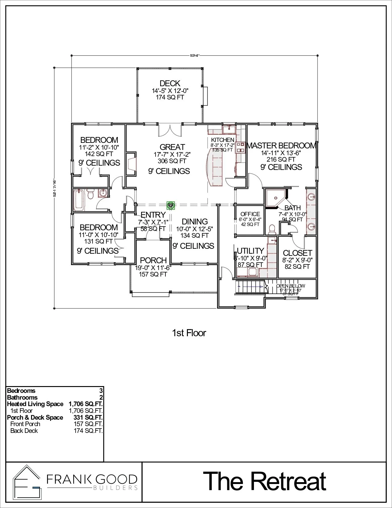 The Retreat floor plan