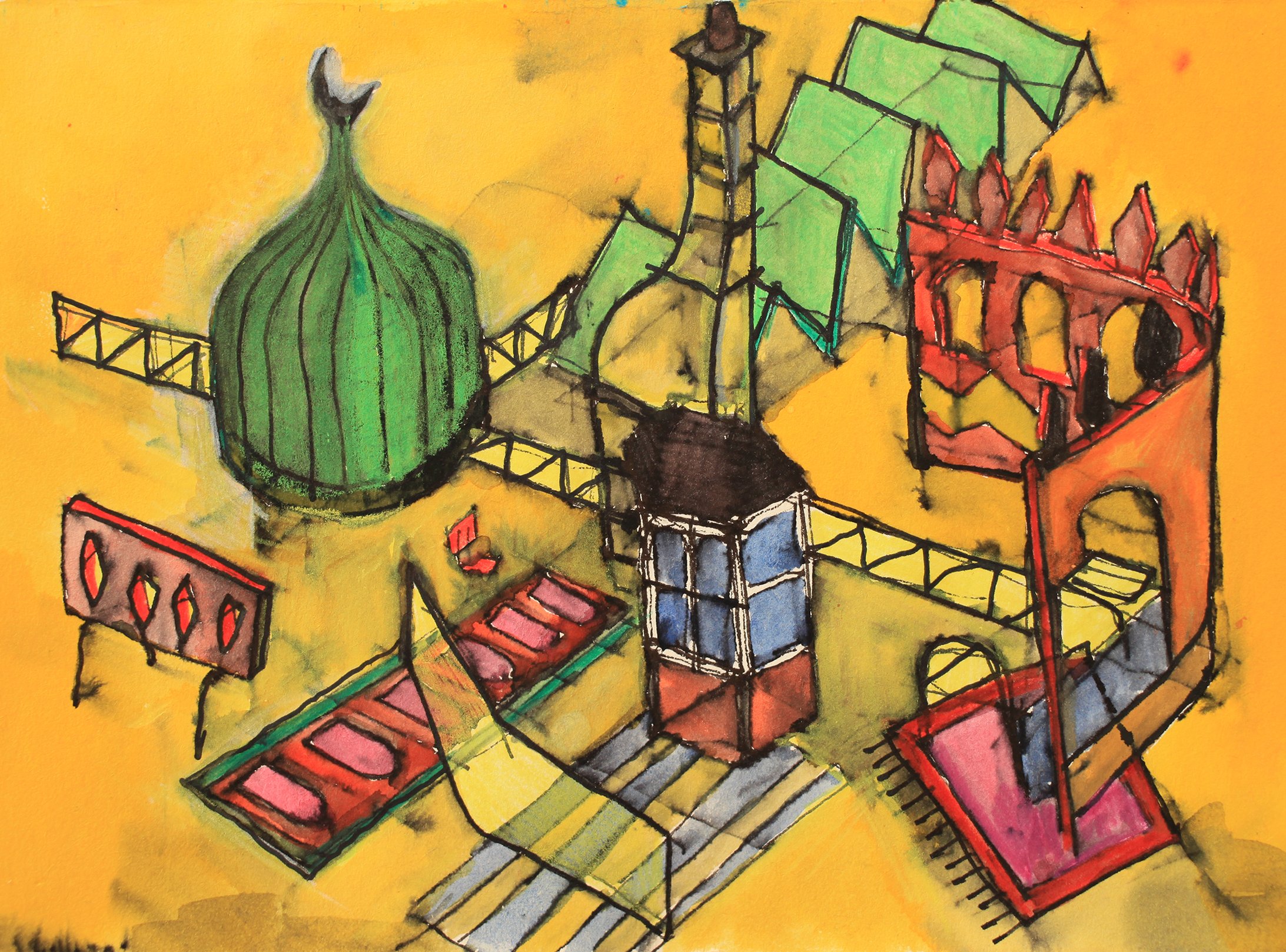 Mosque Assemblage III, 2021