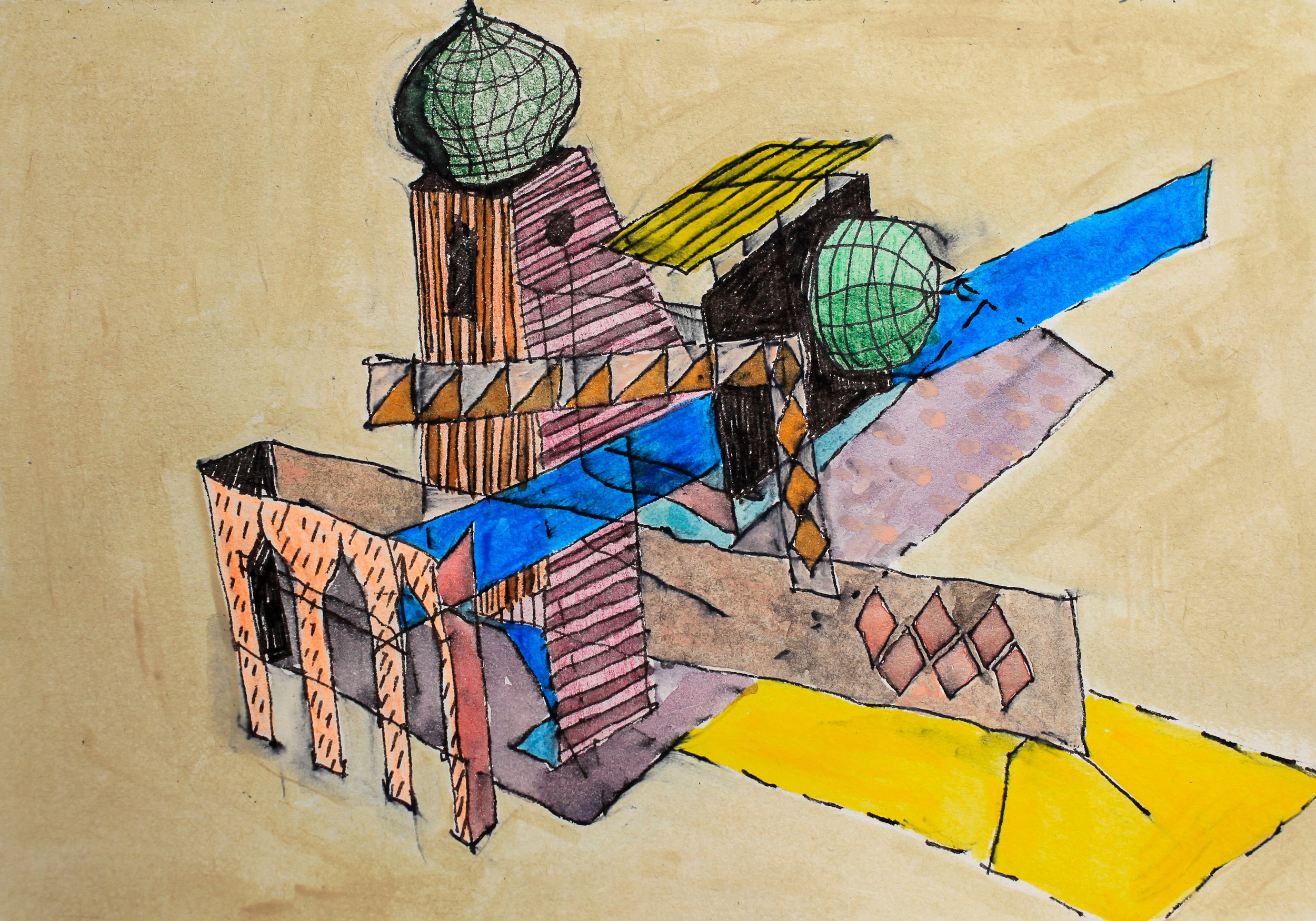 Mosque Assemblage I, 2021