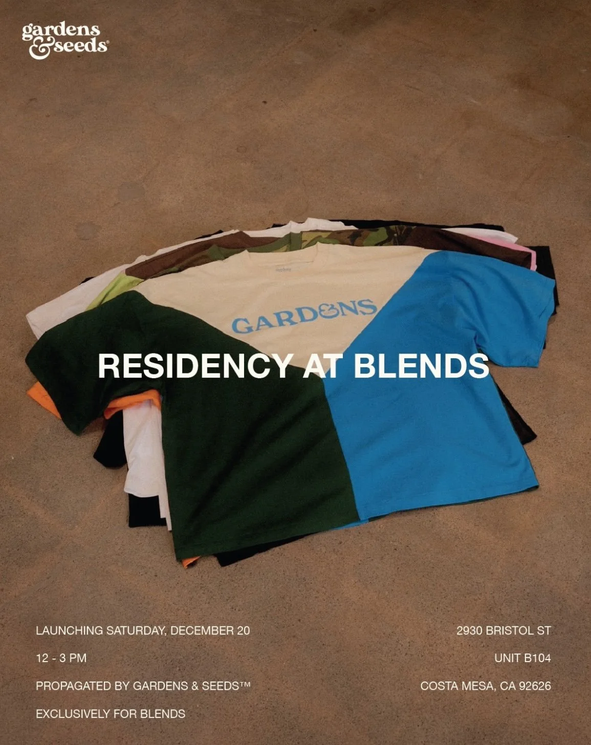 Gardens &amp; Seeds Residency Launch at Blends