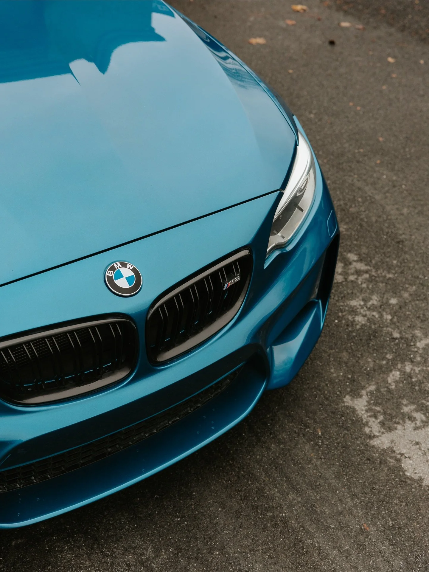 F87 BMW M2 in Long Beach Blue. 

Customer came to us with damage to their front bumper. We sourced the required parts, repaired the bumper, and applied a fresh coat of paint. As with all of our body work, the repair is protected by our lifetime warra
