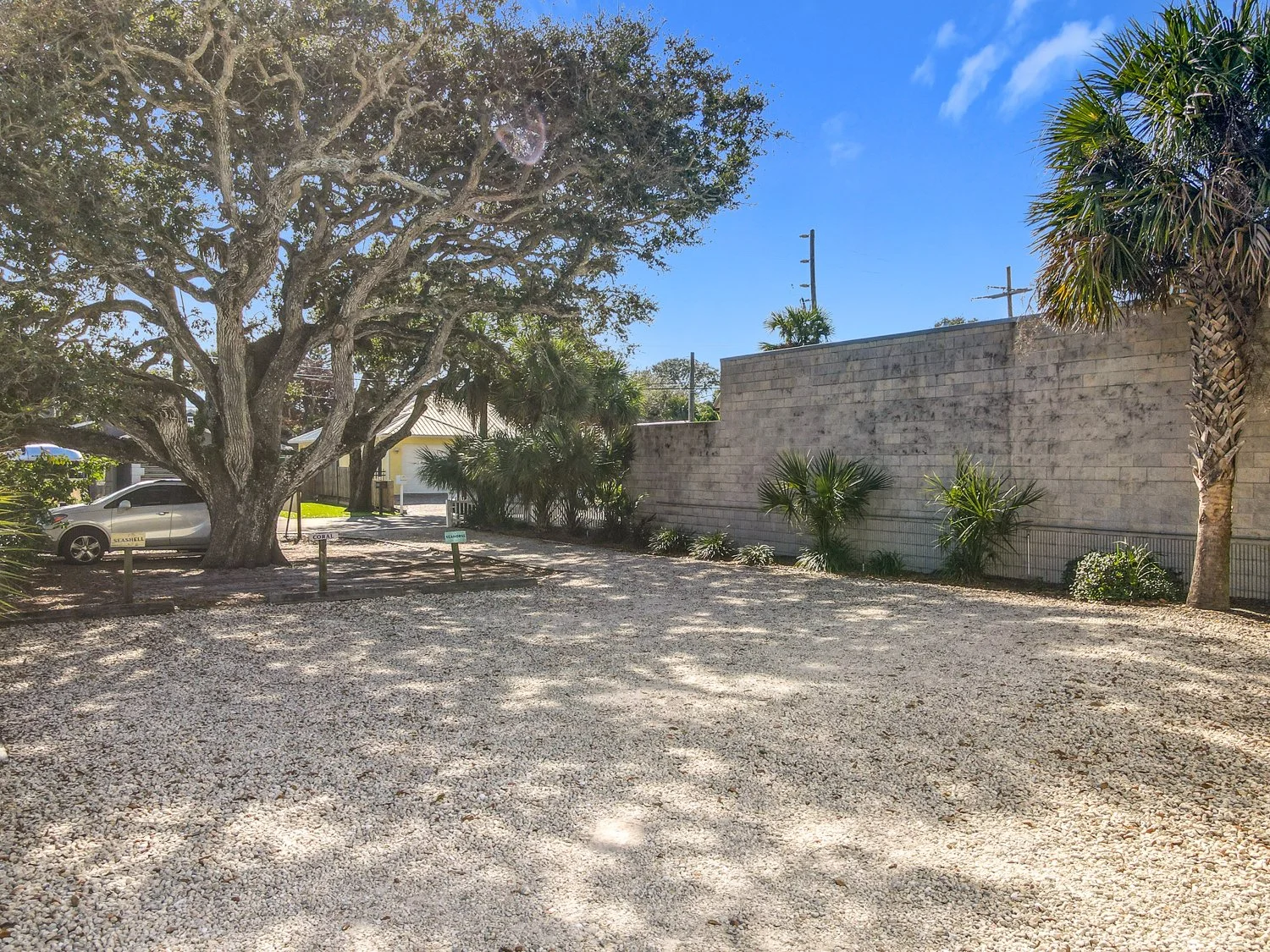 Parking Lot & Back Yard