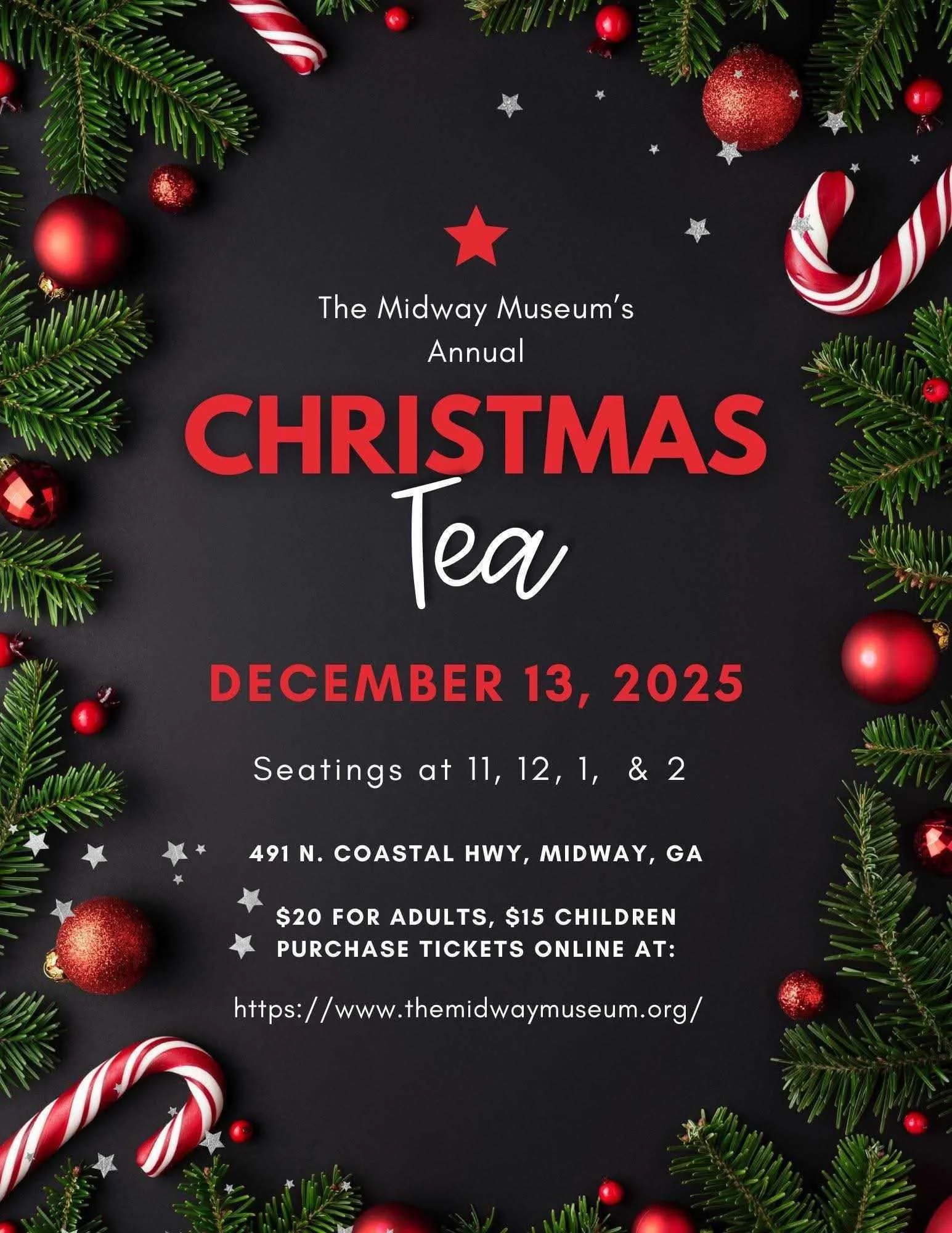Dec. 13 - Christmas Tea  