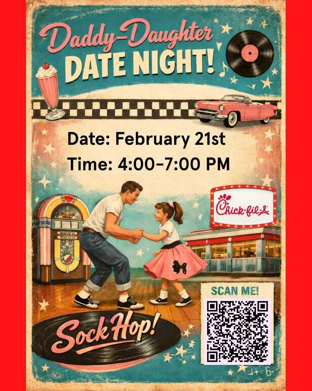 Feb 21 - Chick-fil-A Hinesville: Daddy-Daughter Date Night