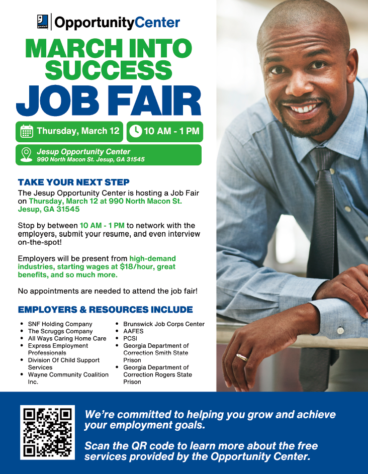 March 10 - Job Fair - Jesup GA