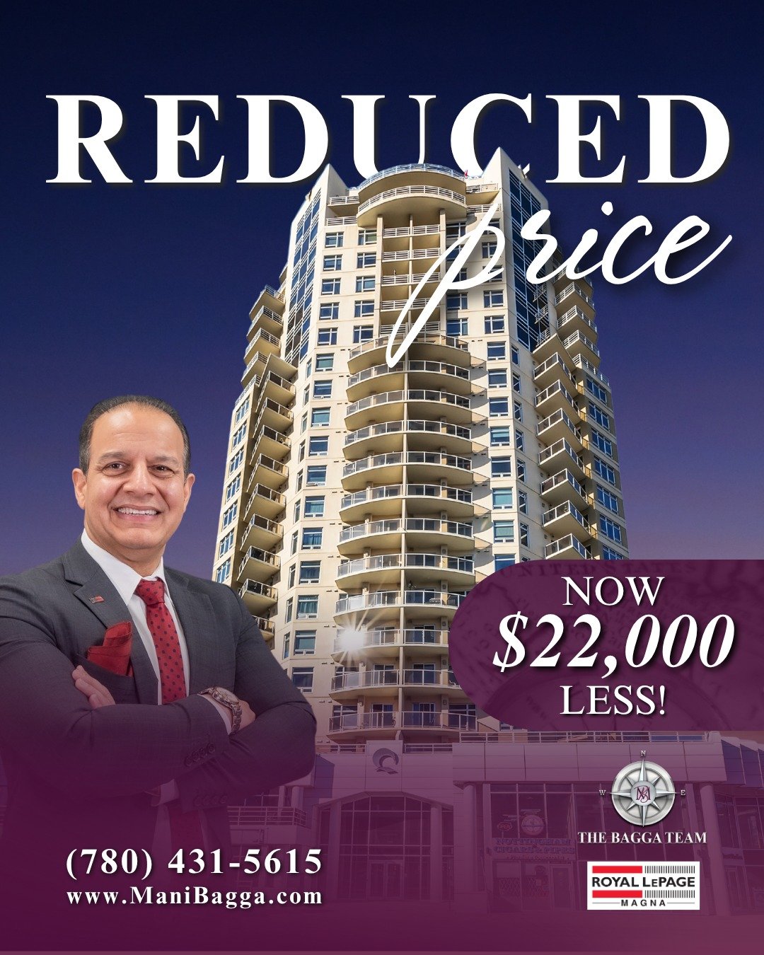 NEW PRICE ALERT! 🔥

Price reduced by $22,000!
Address 📍 The QUEST Condos
Square Feet 🏡 812+ sqft
Bedrooms 🛏 2
Bathrooms 🛁 2

MLS: E4425130

🏙 Welcome to The QUEST in Downtown Edmonton!

This stylish 10th-floor unit offers over 812 sqft of open-