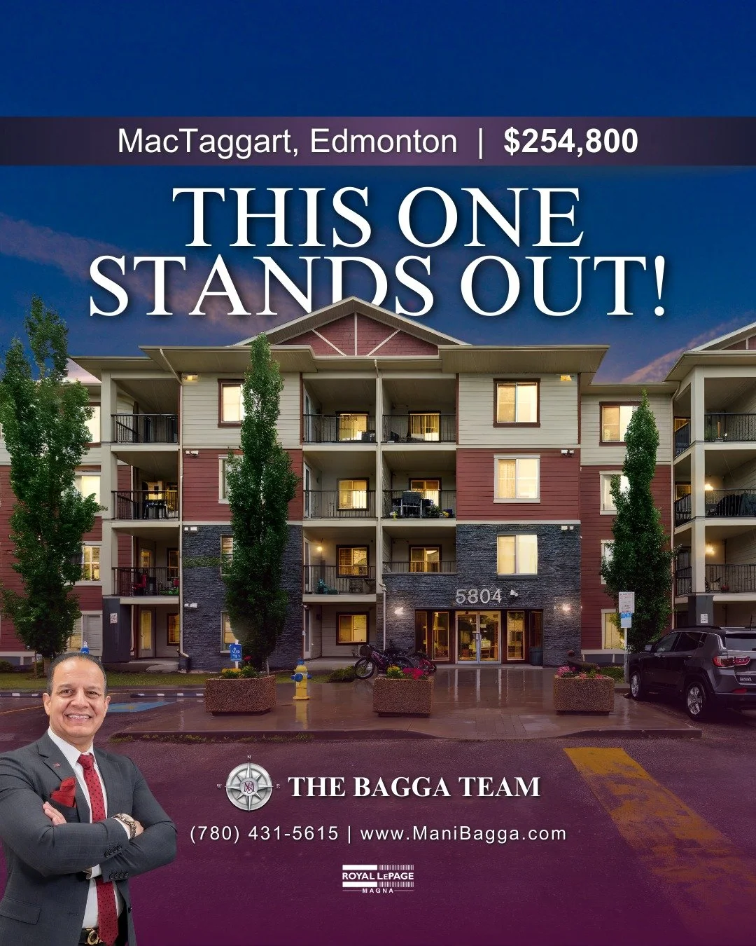 Featured Property:

📍 MacTaggart Ridge Gate, Edmonton
🔨 Year Built: 2016
🏡 Square Feet: 835+ sqft
🛏 Bedrooms: 2 + Den
🛁 Bathrooms: 2

MLS: E4442687

✨ Welcome to MacTaggart! ✨ This bright &amp; spacious condo offers over 835 sqft of modern livin
