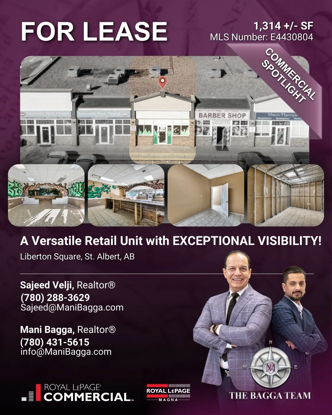 🏢 Featured Commercial Property &ndash; For Lease! 🚨

📍 106 506 St. Albert Trail, St. Albert, AB T8N 5Z1
💼 MLS: E4430804

Welcome to Liberton Square! This 1,314+ sq. ft. unit offers a prime opportunity to secure a highly visible retail/office spac