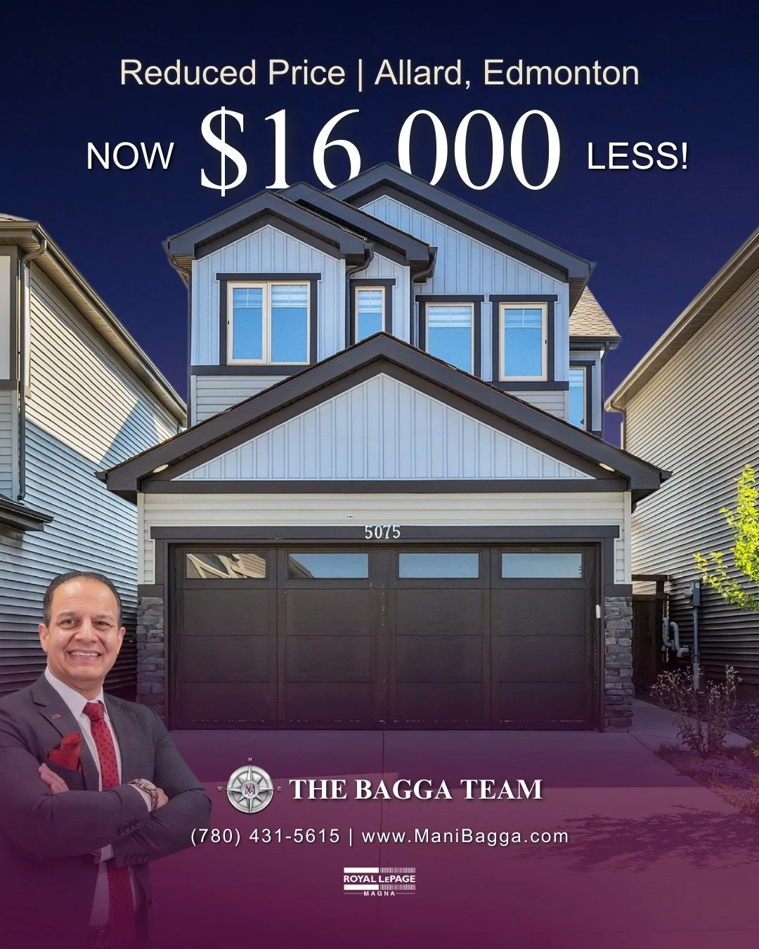 NEW PRICE ALERT! 🔥

Price reduced by $16,000 from its previous price!
Address 📍 Allard
Year Built 🔨 2018
Square Feet 🏡 2,430+ sqft
Bedrooms 🛏 3
Bathrooms 🛁 2.5

MLS: E4450840

🏡 Welcome to this Stunning Fully Upgraded Home!

Located in the des