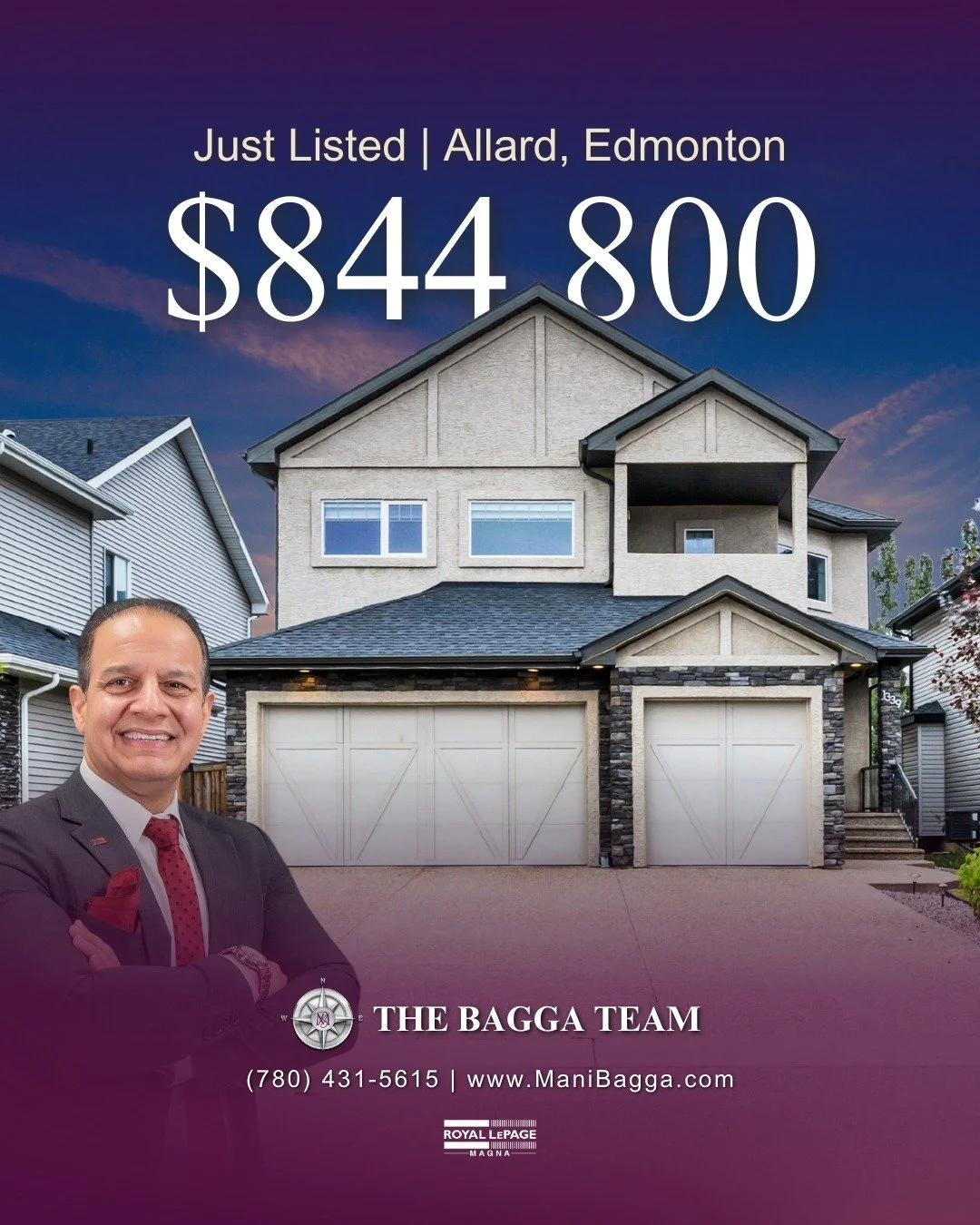 ✨ Elegant Allard Executive Home! ✨

🏡 2,840+ sq.ft. + 1,311+ sq.ft. Basement | 5 Bedrooms | 3 Bathrooms�
This stunning residence blends luxury and comfort, featuring soaring ceilings, open-to-above foyer &amp; designer finishes throughout!

✅ Main F