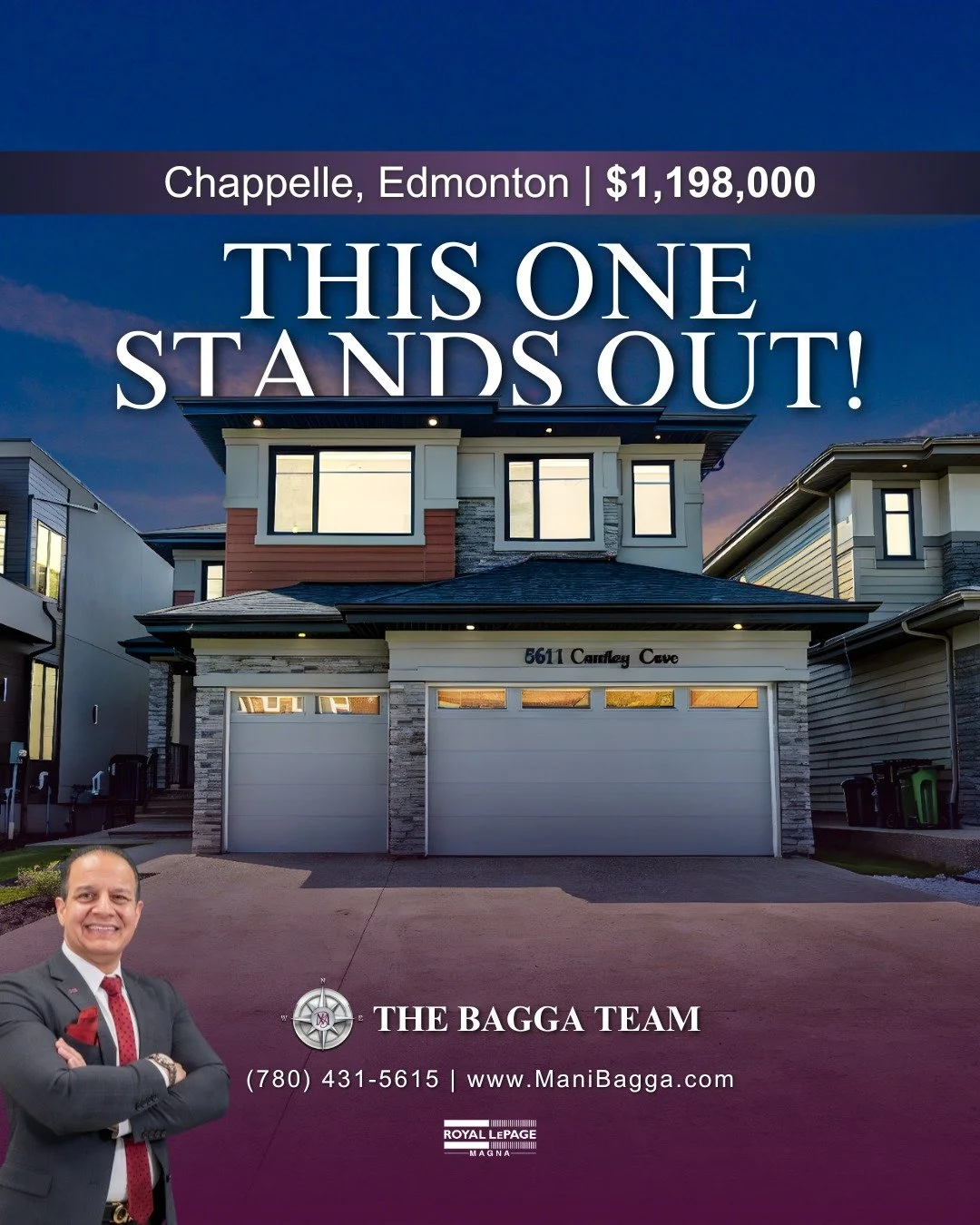 Featured Property:

📍 Chegwin Wynd, Chappelle
🔨 Year Built: 2022
🏡 Square Feet: 3,177+ sqft
🛏 Bedrooms: 5
🛁 Bathrooms: 4

MLS: E4450225

✨ Welcome to Chegwin Wynd! ✨ Nestled in a prestigious, family-friendly community, this stunning home offers 