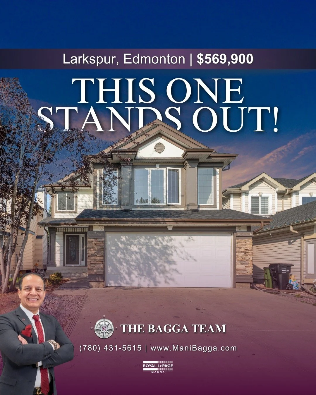 Featured Property:

📍 Larkspur, Edmonton
🔨 Year Built: 2002
🏡 Square Feet: 2,645+ sqft (Total Finished)
🛏 Bedrooms: 4
🛁 Bathrooms: 3.5

MLS: E4456788

✨ Welcome to your dream home in the heart of Larkspur! ✨ Situated in the beautiful Fountain La
