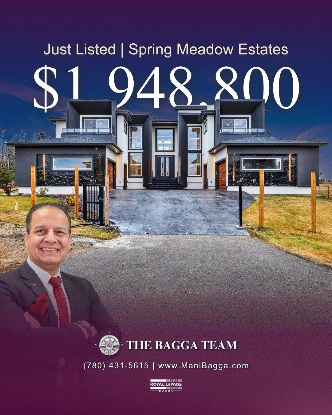 ✨ Modern Luxury Estate in Edmonton! ✨

🏡 6,000+ sq.ft. | 6 Bedrooms | 6.5 Bathrooms

Welcome to this 1-acre show home estate &mdash; a masterpiece of modern design and craftsmanship! 🌳 From the moment you arrive, every detail has been thoughtfully 