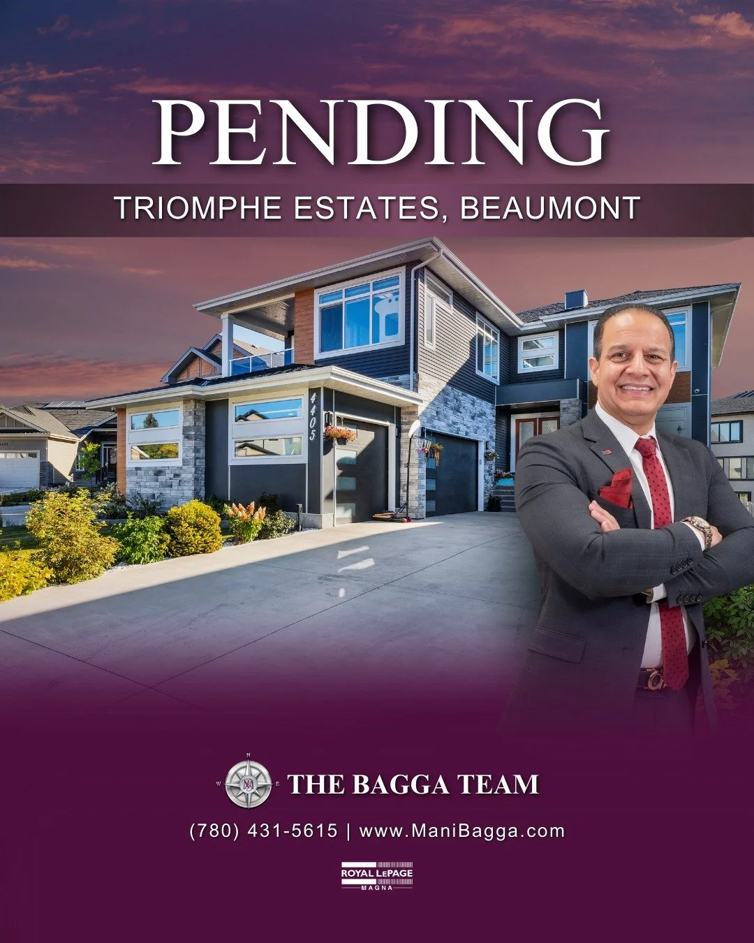 ✨ PENDING ✨

Congratulations to Shivani Bagga from The Bagga Team, Royal LePage Magna on this magnificent 4-bedroom Triomphe Estates home going PENDING! 🎉🏡

Located in a quiet cul-de-sac, this beautifully maintained property offers generous living 