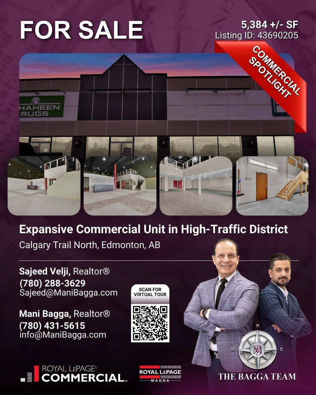 🚨 FEATURED COMMERCIAL OPPORTUNITIES 🏢✨
📍 Calgary Trail North, Edmonton
💼 South Trail Plaza

Welcome to South Trail Plaza &mdash; an expansive 5,384 sq. ft. commercial property perfectly positioned in a high-traffic, mixed-use district! Surrounded
