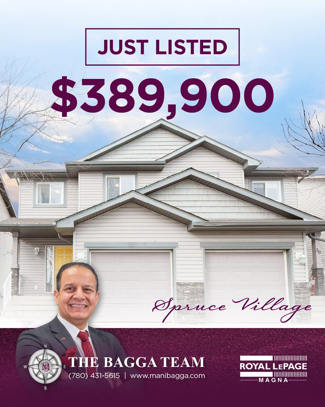 ✨ Peaceful Half-Duplex Living in Spruce Village! ✨

🏡 1,790+ sq.ft. | 3 Bedrooms | 3 Bathrooms
Welcome to Spruce Village &mdash; a beautifully maintained half-duplex backing onto serene greenspace with no rear neighbours! 🌳 Perfect for first-time b
