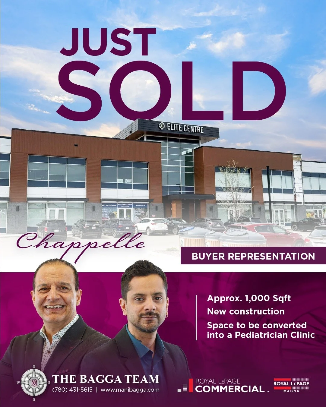 Another commercial property successfully SOLD in Chappelle Way! 🏢✨

This brand-new commercial space&mdash;approximately 1,000 sqft&mdash;is set to be transformed into a pediatric clinic, bringing an important healthcare service to the community. It&