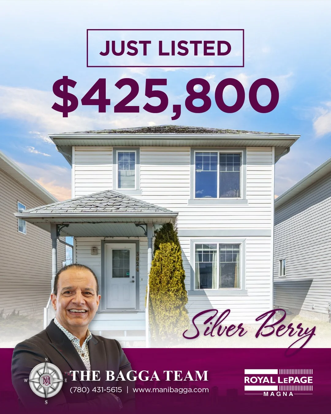 ✨ Move-In Ready Home in Silver Berry! ✨

🏡 1,940+ sq.ft. | 4 Bedrooms | 2.5 Bathrooms
Beautifully maintained home with modern updates &amp; a fully finished basement 🏡

✅ New flooring (2025) &amp; fresh paint
✅ 3 bedrooms up incl. primary w/ walk-i
