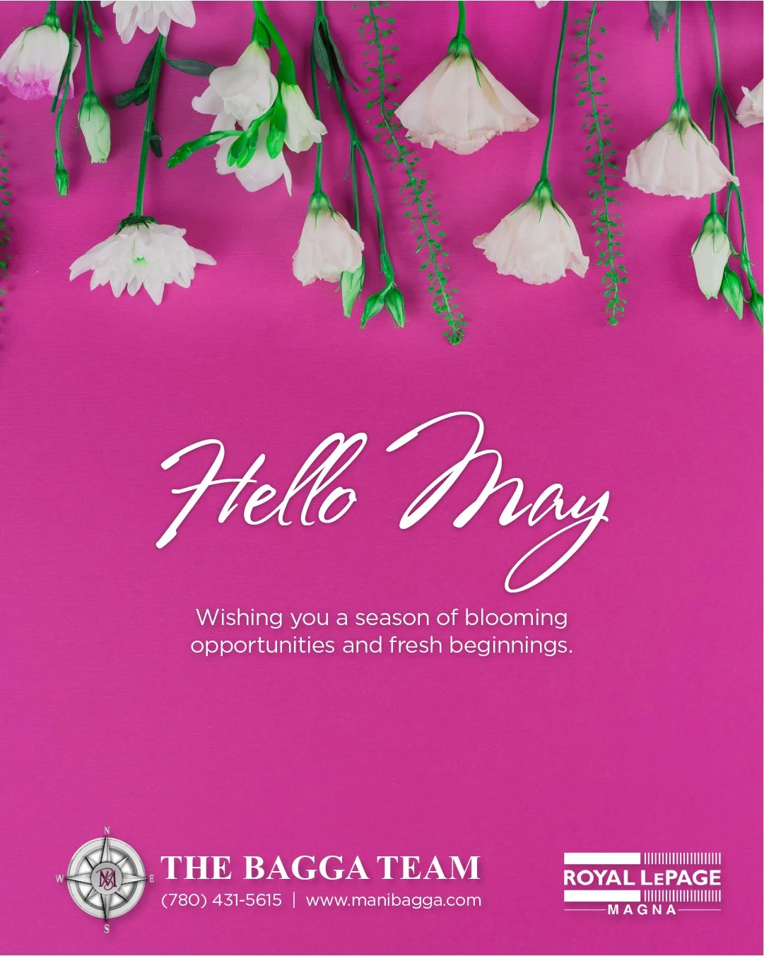 Wishing you a season of blooming opportunities and fresh beginnings 🌿✨

May this time bring growth, momentum, and the perfect chance to step into something new.

📞 (780) 431-5615 | www.ManiBagga.com

#HelloMay #MayVibes #FreshBeginnings #BloomAndGr