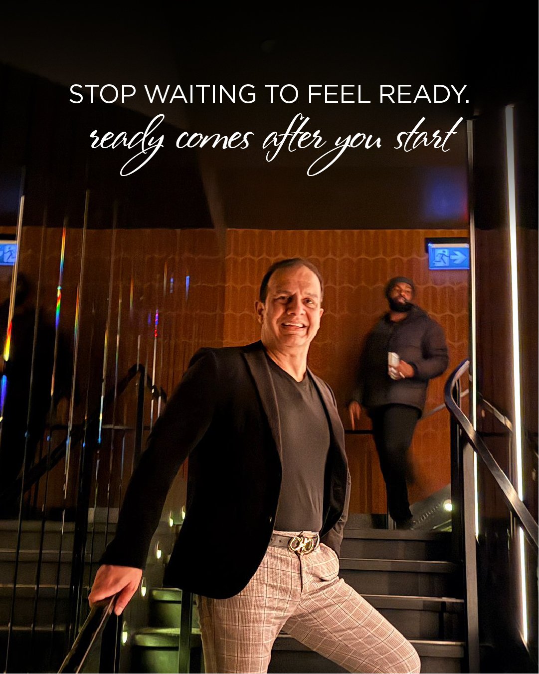 Stop waiting for the perfect moment&mdash;there isn&rsquo;t one. The confidence, the clarity, the &ldquo;ready&rdquo; feeling&hellip; it all shows up after you take that first step. Start now, figure it out as you go, and watch everything fall into p