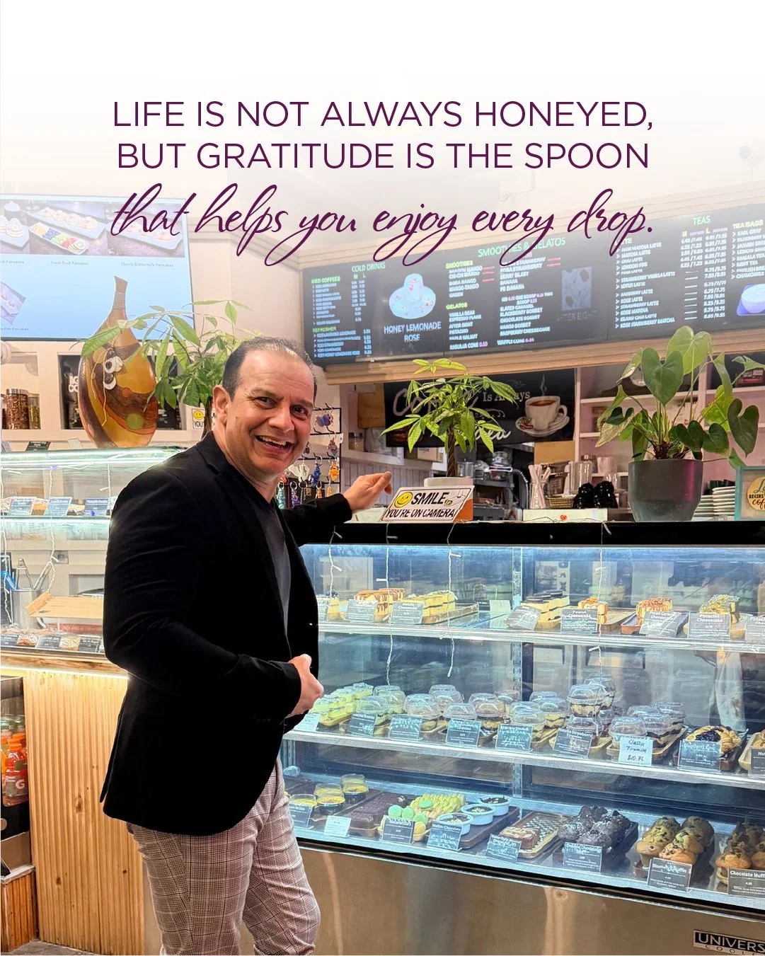 &ldquo;Life is not always honeyed, but gratitude is the spoon that helps you enjoy every drop.&rdquo; 🥀🍯

Even when life turns bitter, choose gratitude&mdash;it sweetens the moment and lets you savor what&rsquo;s still good.

#Gratitude #GratefulHe