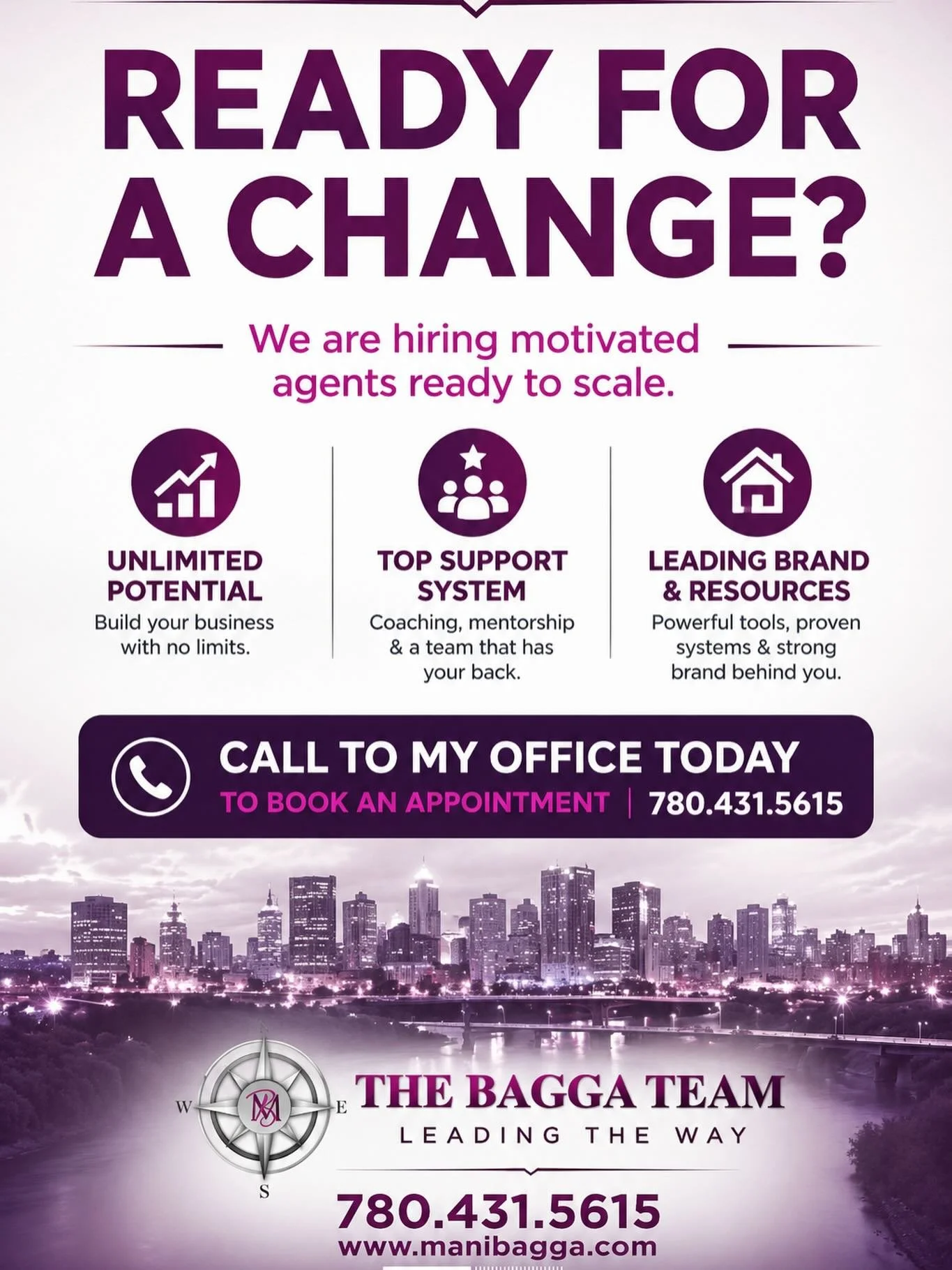 🔥 &ldquo;DON&rsquo;T LET YOUR POTENTIAL SHRINK IN THE WRONG ENVIRONMENT.&rdquo; 🔥

🏡 THE BAGGA TEAM | ROYAL LEPAGE MAGNA
NOW LOOKING FOR 2 EXPERIENCED REALTORS&reg; READY TO GROW.

You&rsquo;ve already proven you can survive in Real Estate&hellip;