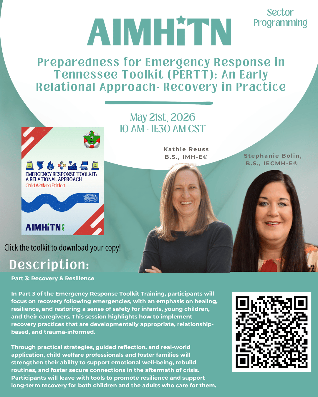 Preparedness for Emergency Response in Tennessee Toolkit (PERTT): An Early Relational Approach- Recovery in Practice