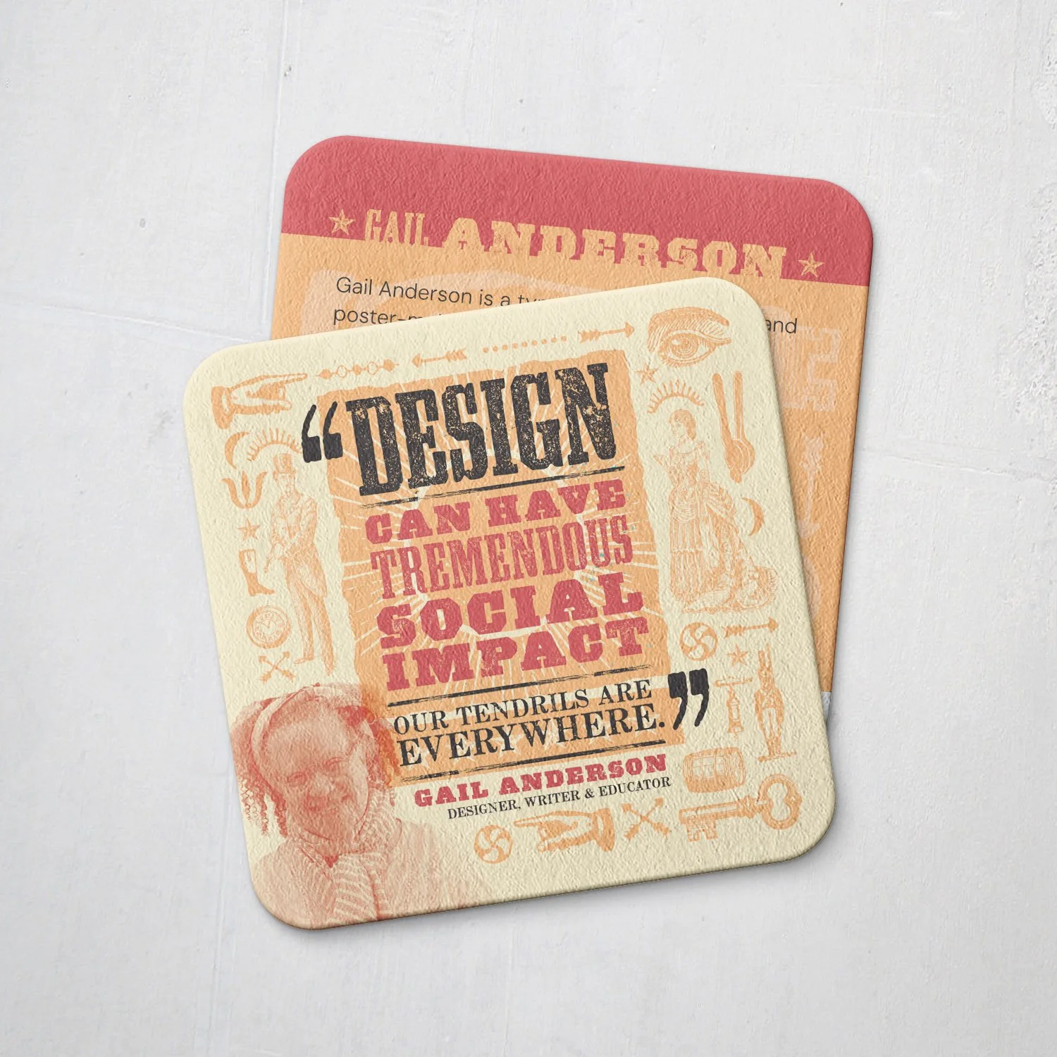  Inspirational Graphic Designer Coasters 