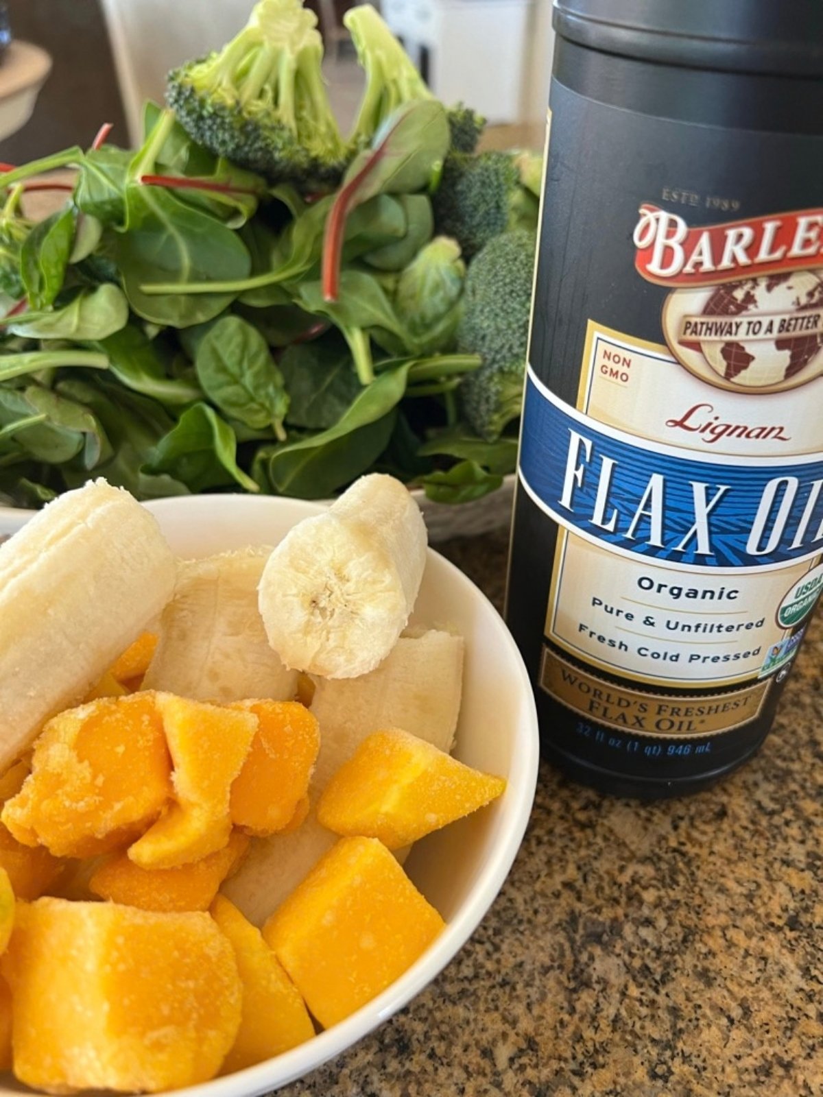 Cold-pressed flaxseed oil used as a concentrated source of plant-based ALA
