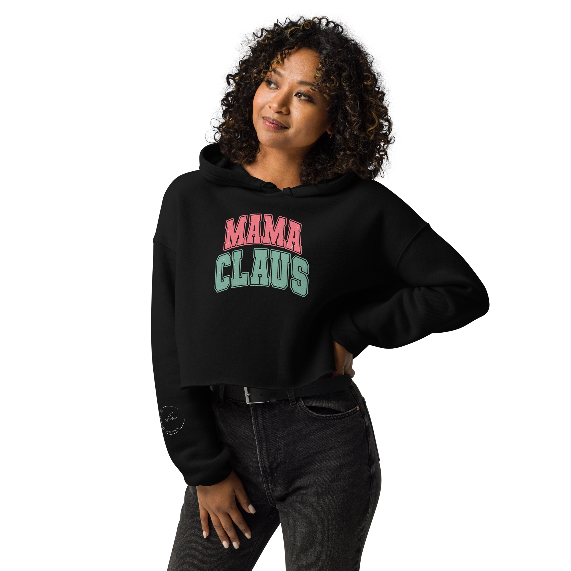 MAMA CLAUS Cropped Hoodie - Comes in a t-shirt design with different color options too!