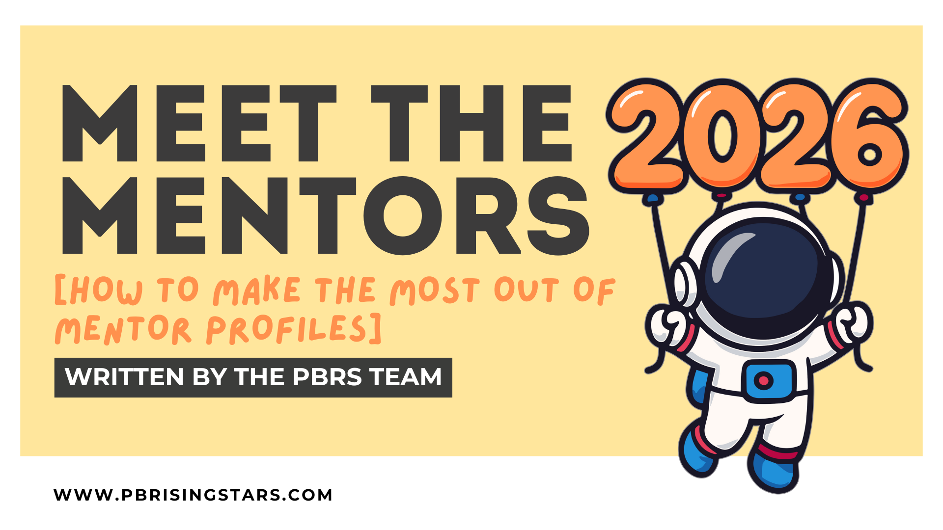 Meet the 2026 Mentors: How to Get the Most Out of Mentor Profiles