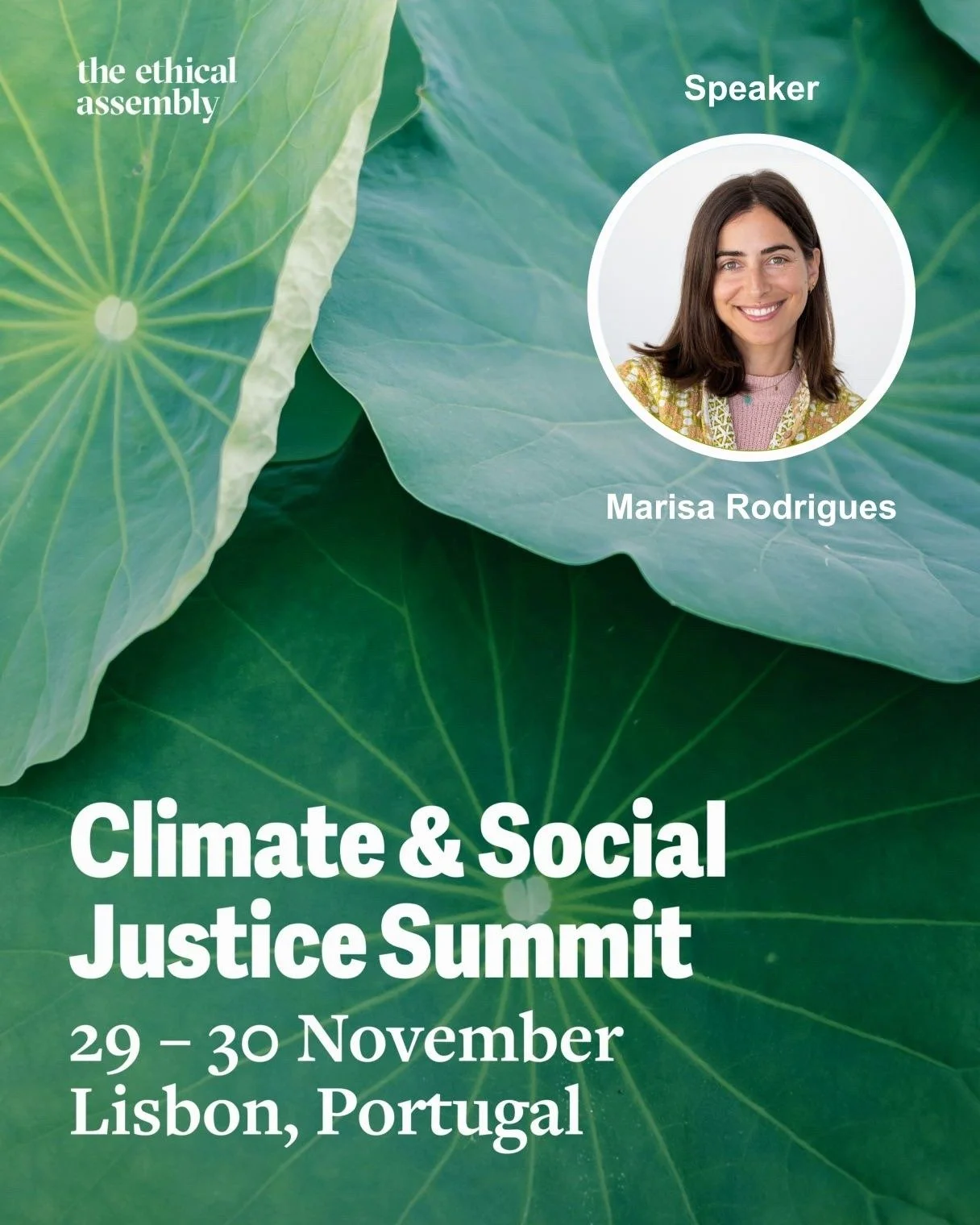 🌍️ Junta-te &agrave; 3&ordf; edi&ccedil;&atilde;o da Ethical Assembly, nos dias 29 e 30 de novembro de 2025, para dois dias transformadores onde agentes de mudan&ccedil;a se re&uacute;nem para refletir sobre quest&otilde;es urgentes: altera&ccedil;&