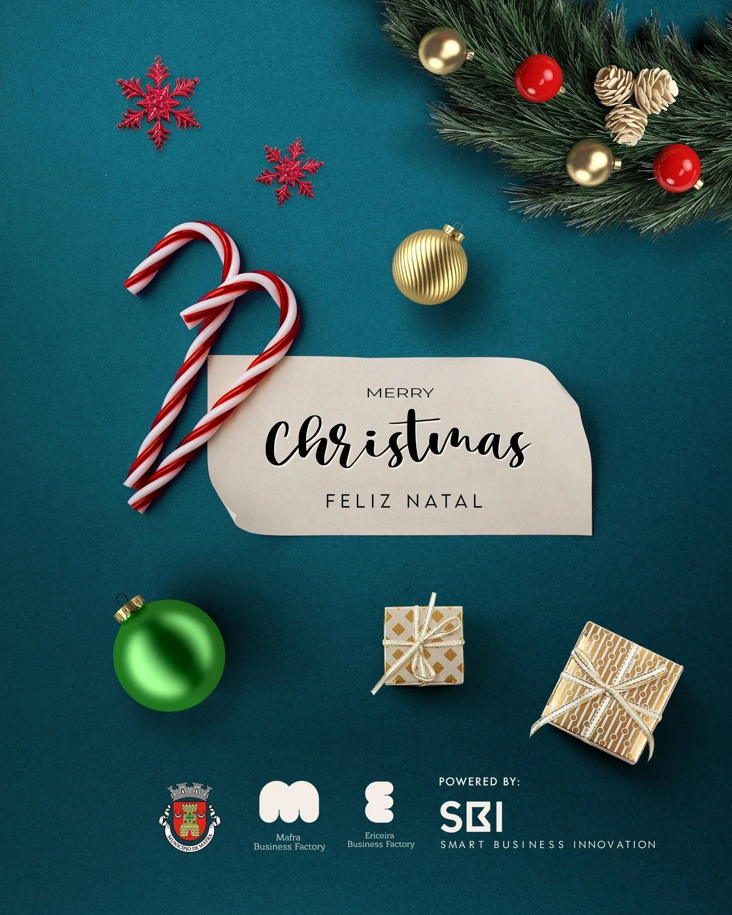 🎄 Feliz Natal a todos os membros da nossa comunidade, empreendedores, mentores e parceiros! 

🌟 Que as boas energias da inova&ccedil;&atilde;o continuem a brilhar e a contribuir para um futuro mais pr&oacute;spero e sustent&aacute;vel.

💝 Merry Ch