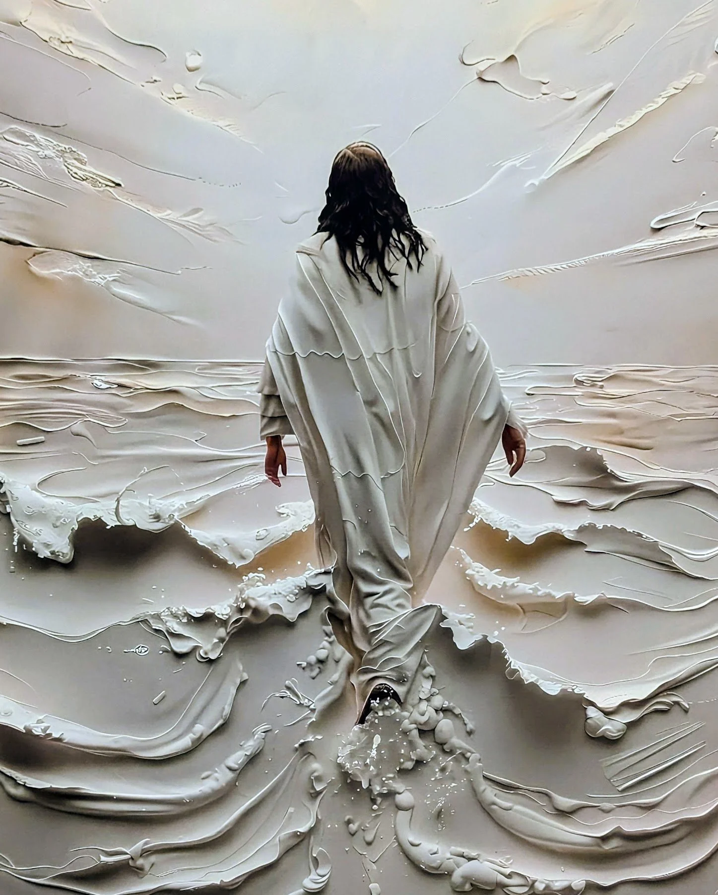 "The 3D effect was so stunning that we had to move closer to the picture to make sure it wasn't actually 3D! I love that we couldn't believe it and had to move closer to see for ourselves. Sometimes that's the way it is with Jesus!"

Artist's depicti