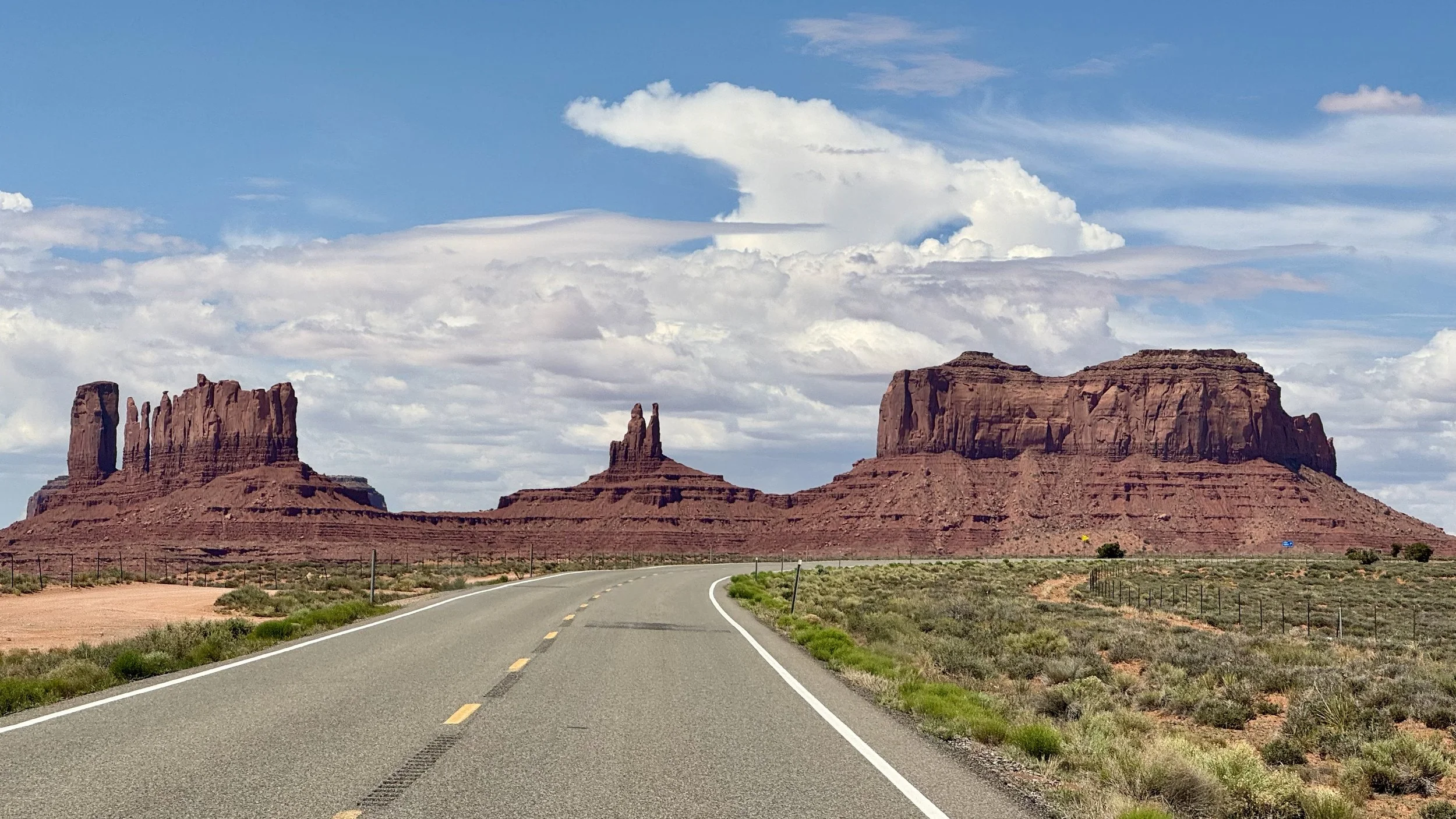 Route 163 near Monument Valley UT, photo by: Traci Schuck