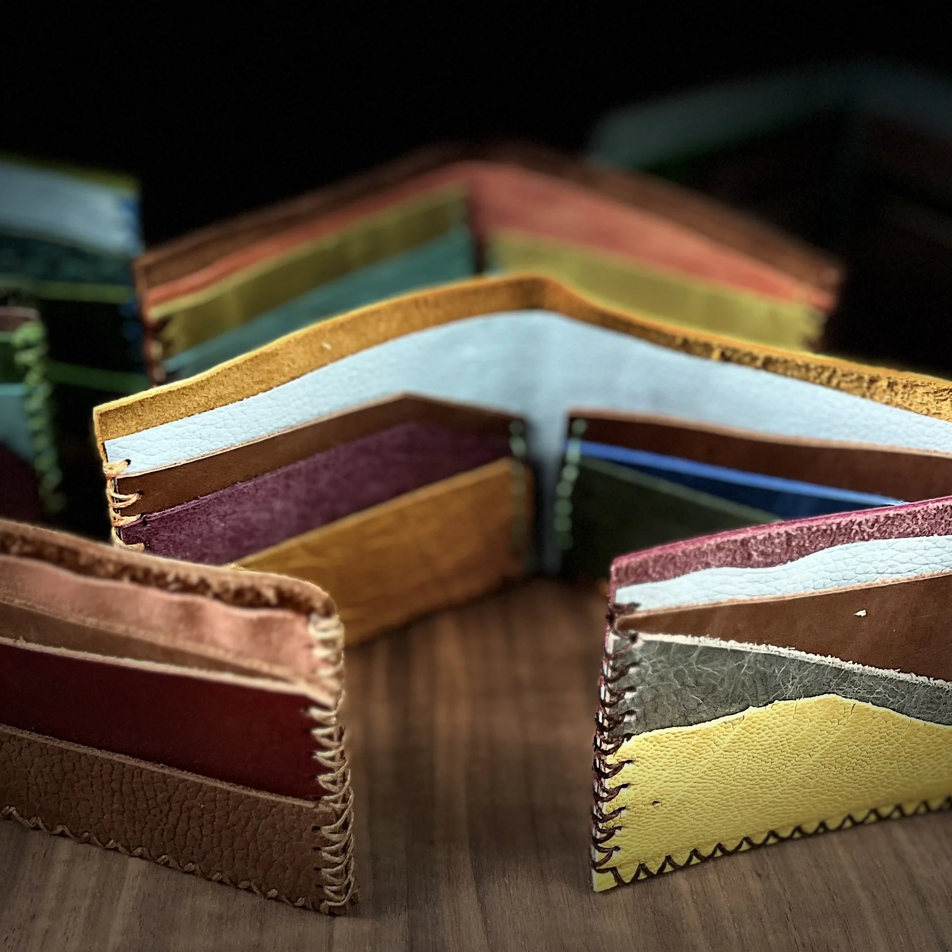 Bifold Slim Wallet - 6 card pocket + cash