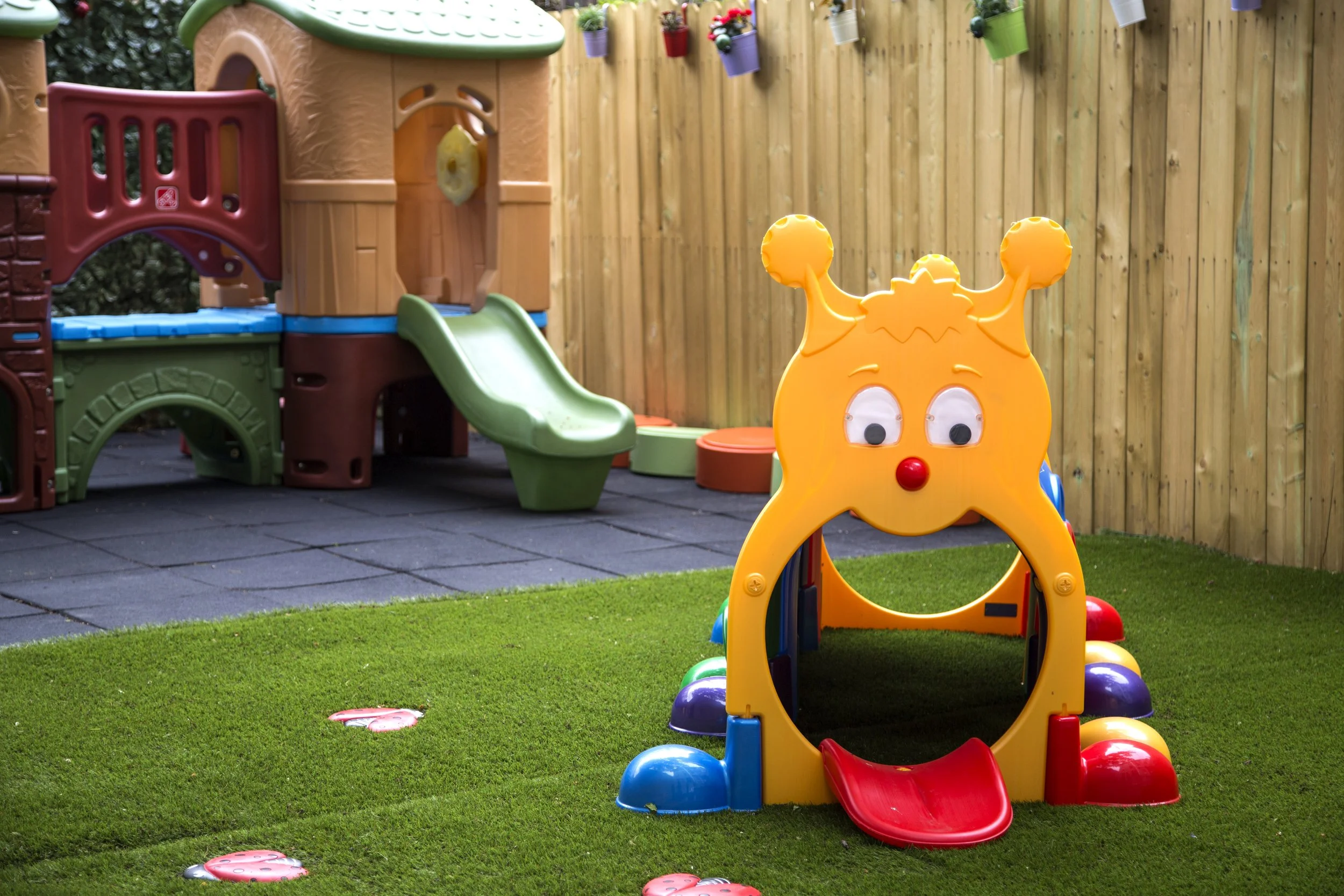 Children enjoying outdoor time at Ladybug Daycare, Carroll Gardens