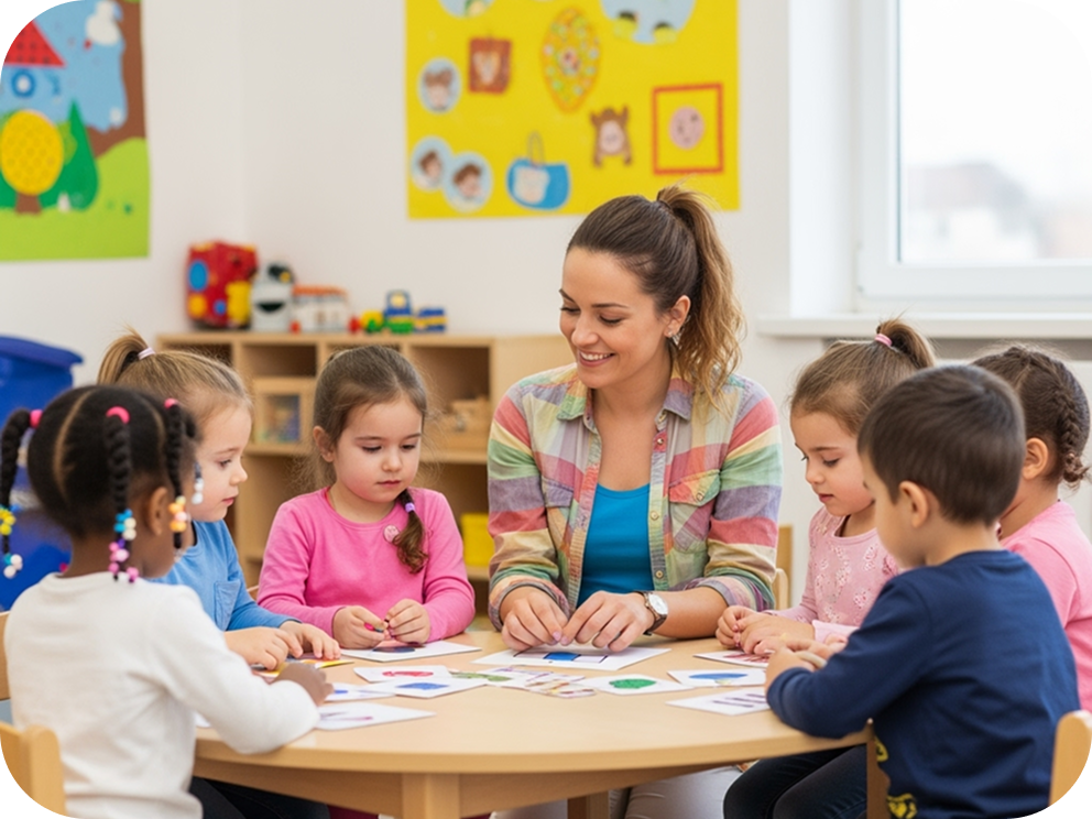 Toddlers engaged in sensory play at Ladybug 2s Program, Brooklyn