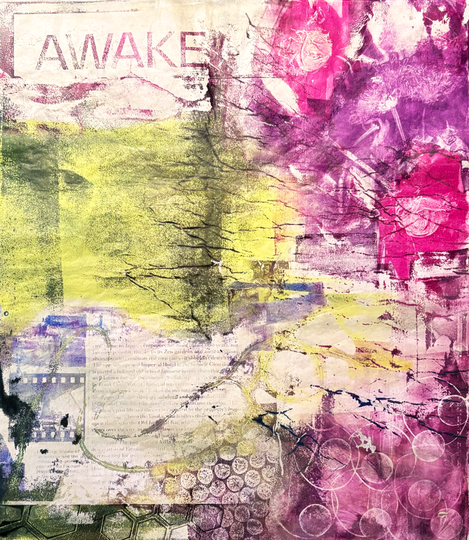 AWAKE gel print