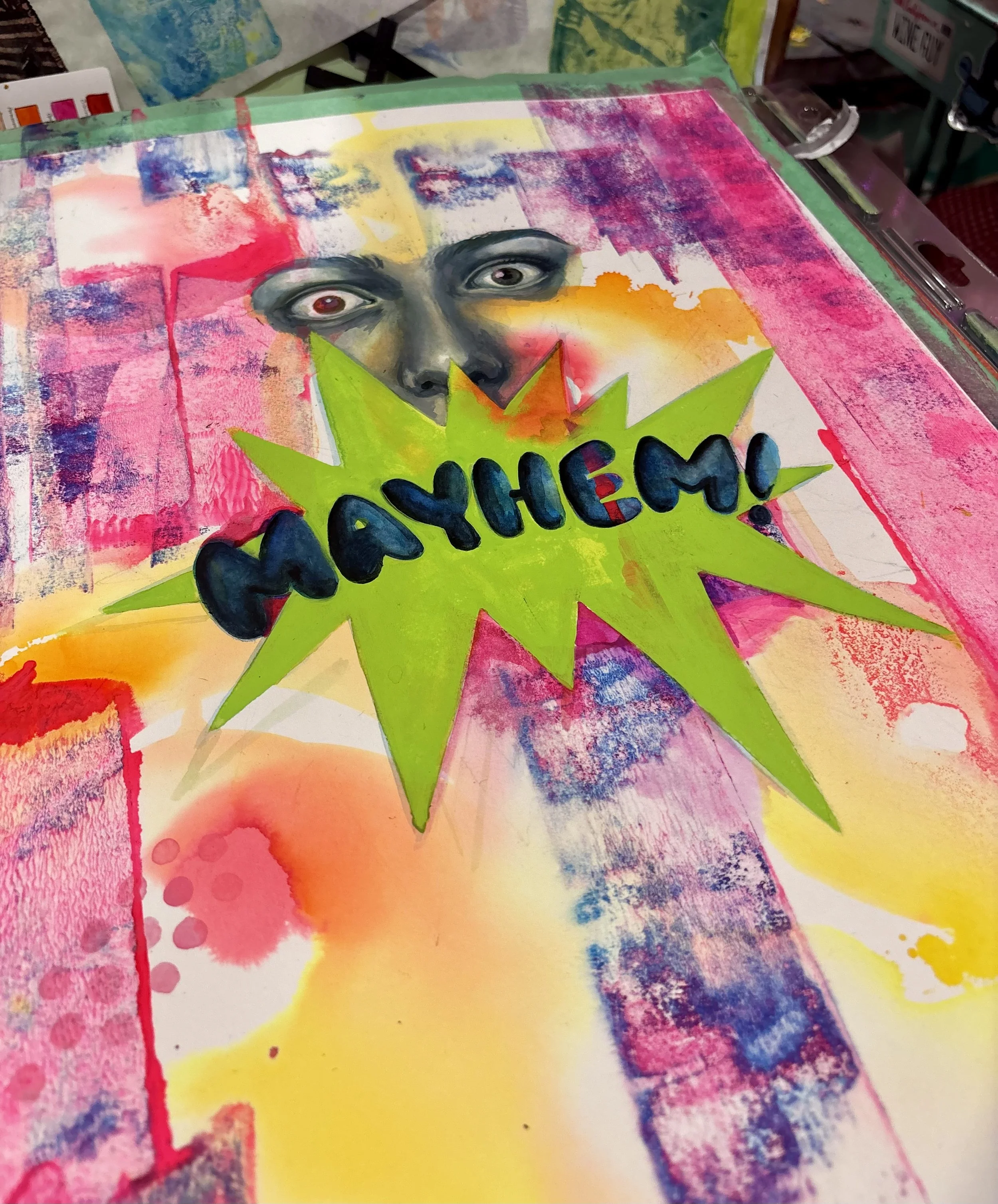 "MAYHEM!" as a work in progress