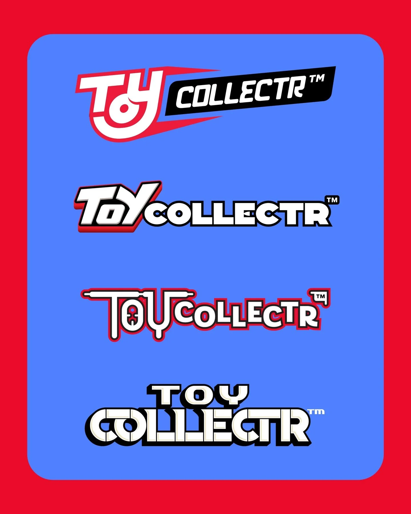 Logo development for our friends over at @toycollectr. We had a blast exploring a vast range of design styles for their branding. Here are some of our favorites along with the final comp.