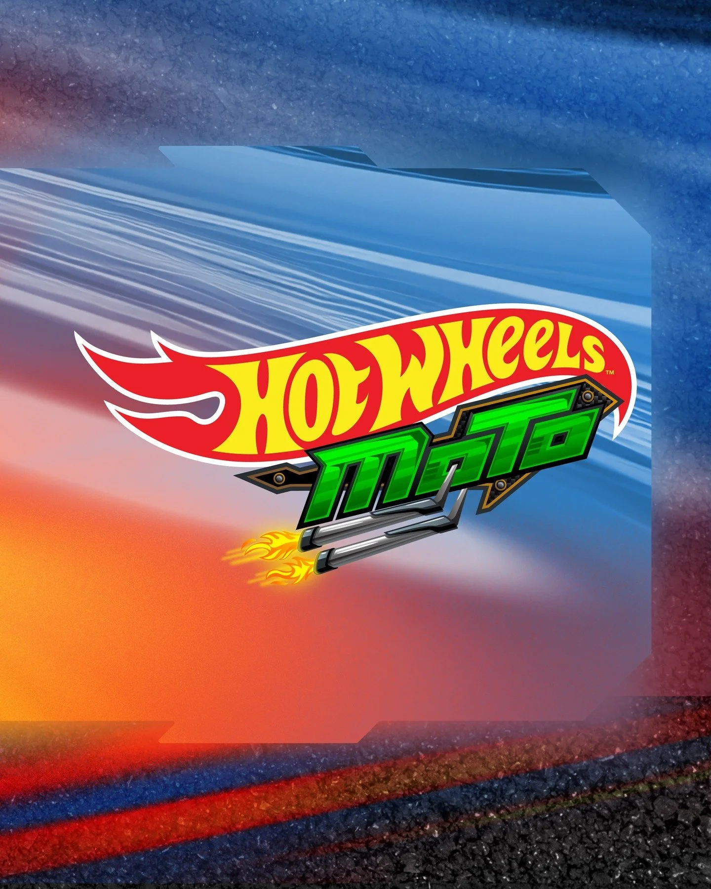Hot Wheels Moto comp exploration for Mattel's logo revamp on this toy line. We had a blast playing around with using moto parts. Check our website for a deep dive.