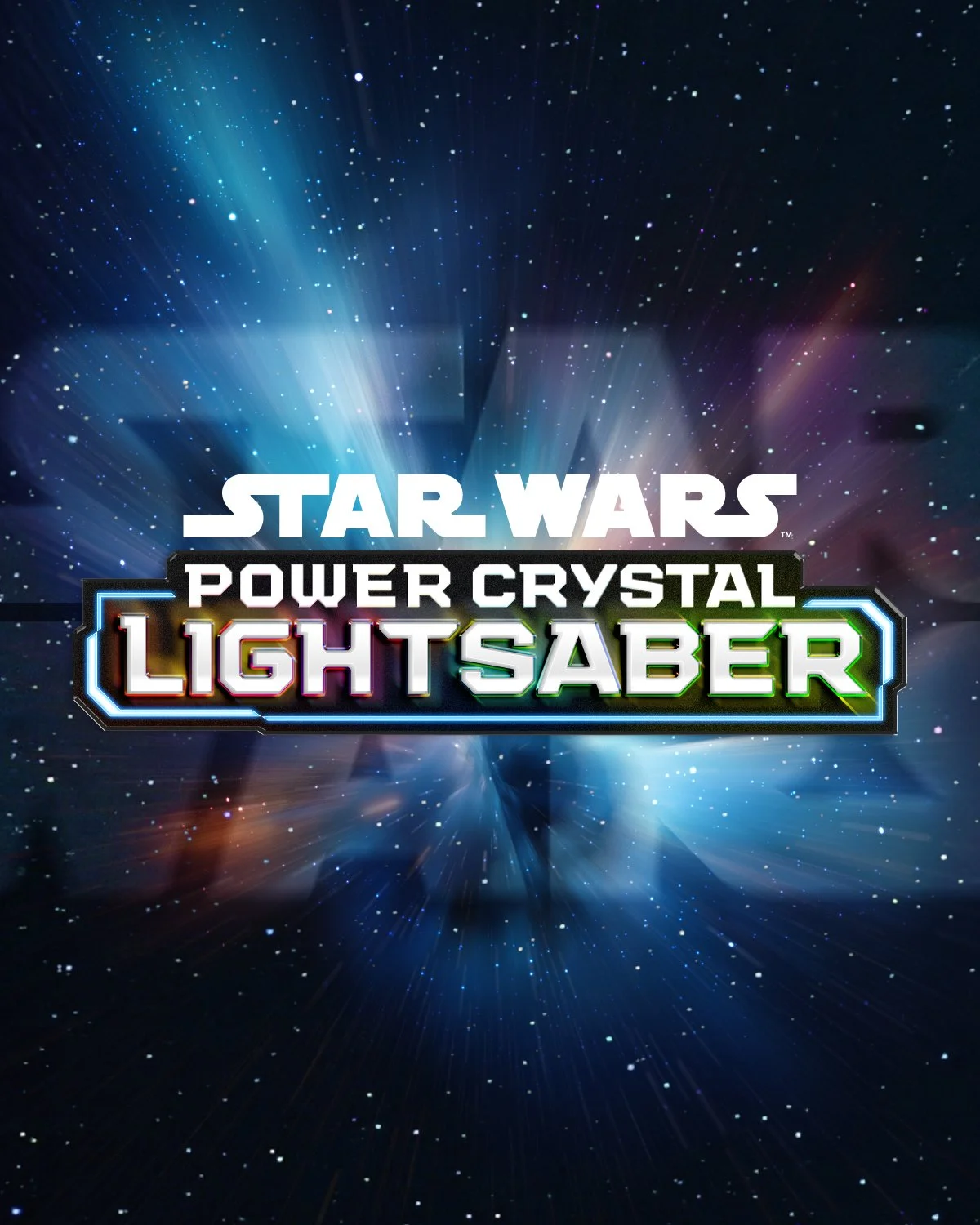 Final logo for Hasbro's Star Wars Lightsaber Forge toy line: Power Crystal Lightsaber.