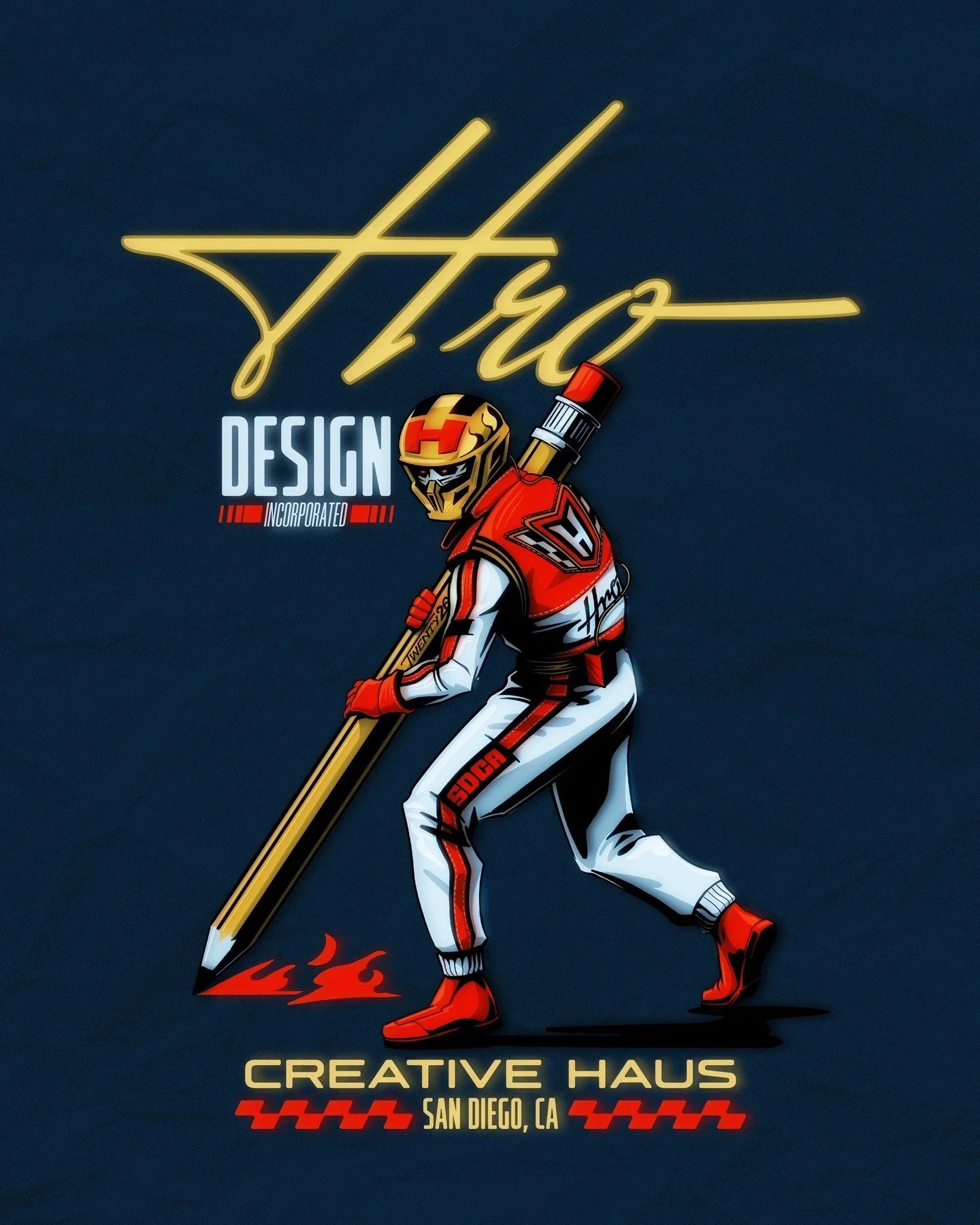 Quick with the pencil, even faster with the vector. HRO Design Inc.